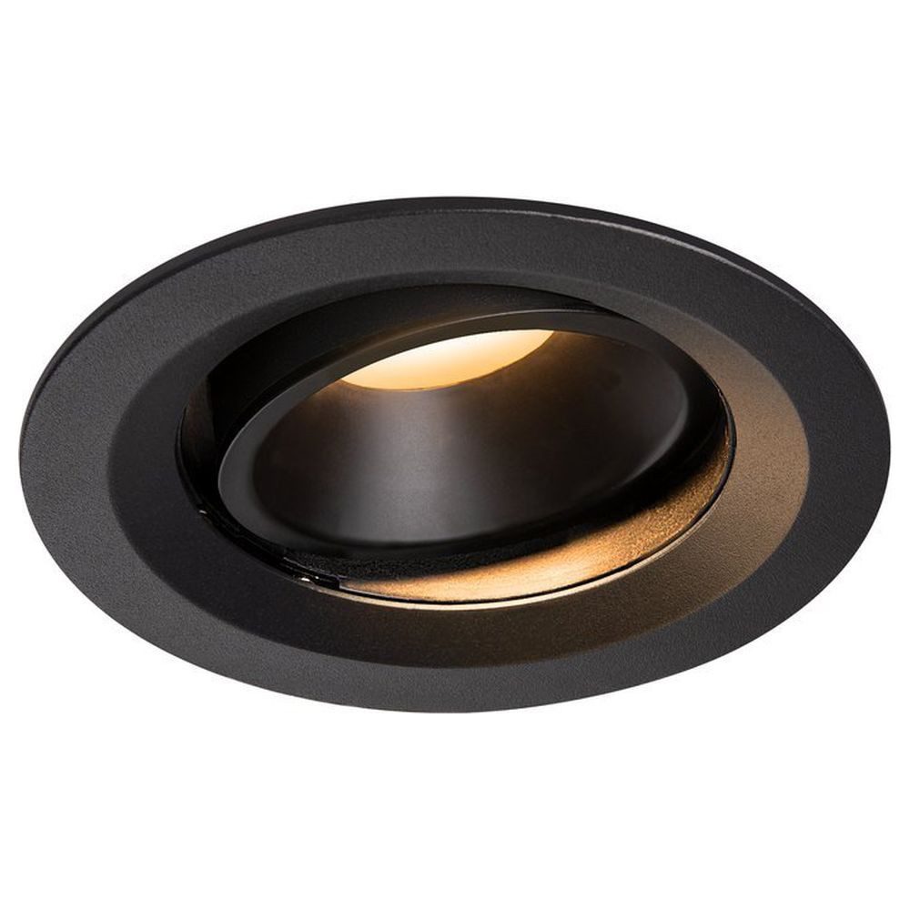SLV Einbauleuchte LED Einbaustrahler Numinos in Schwarz 17,55W 1460lm 2700K 40°, LED