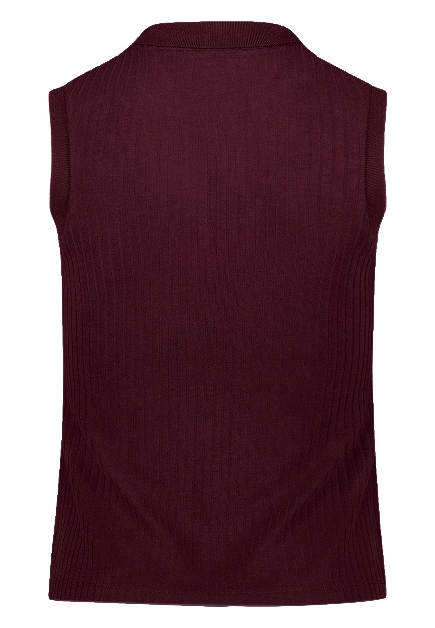 Zero T-Shirt Damen mit Kragen (1-tlg) Gerippt