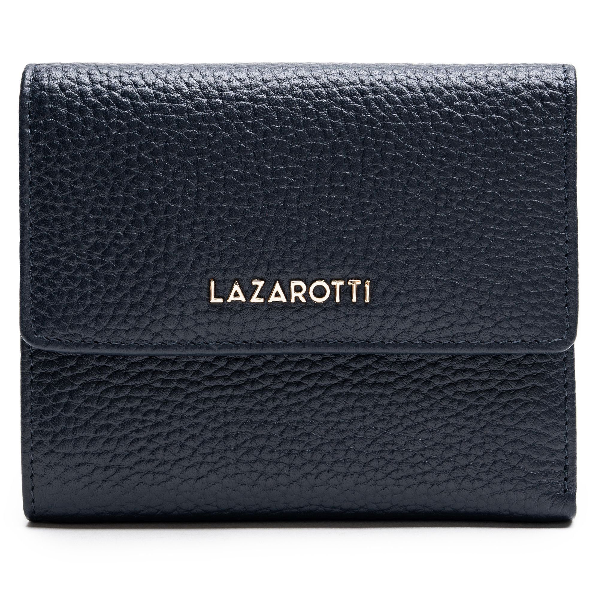 Leder Geldbörse navy Lazarotti Leather, Bologna