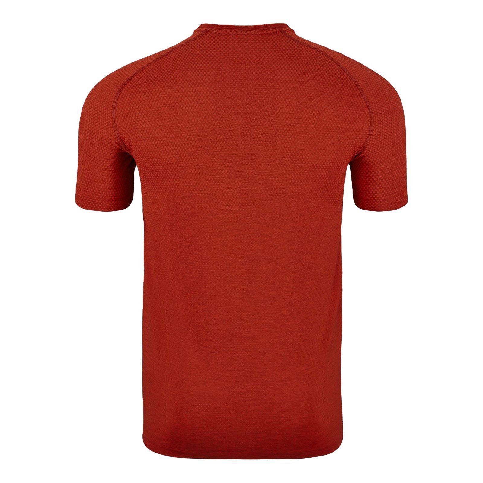 Odlo Laufshirt auf Logo 30840 mit Essentials der Brust melange Seamless firelight