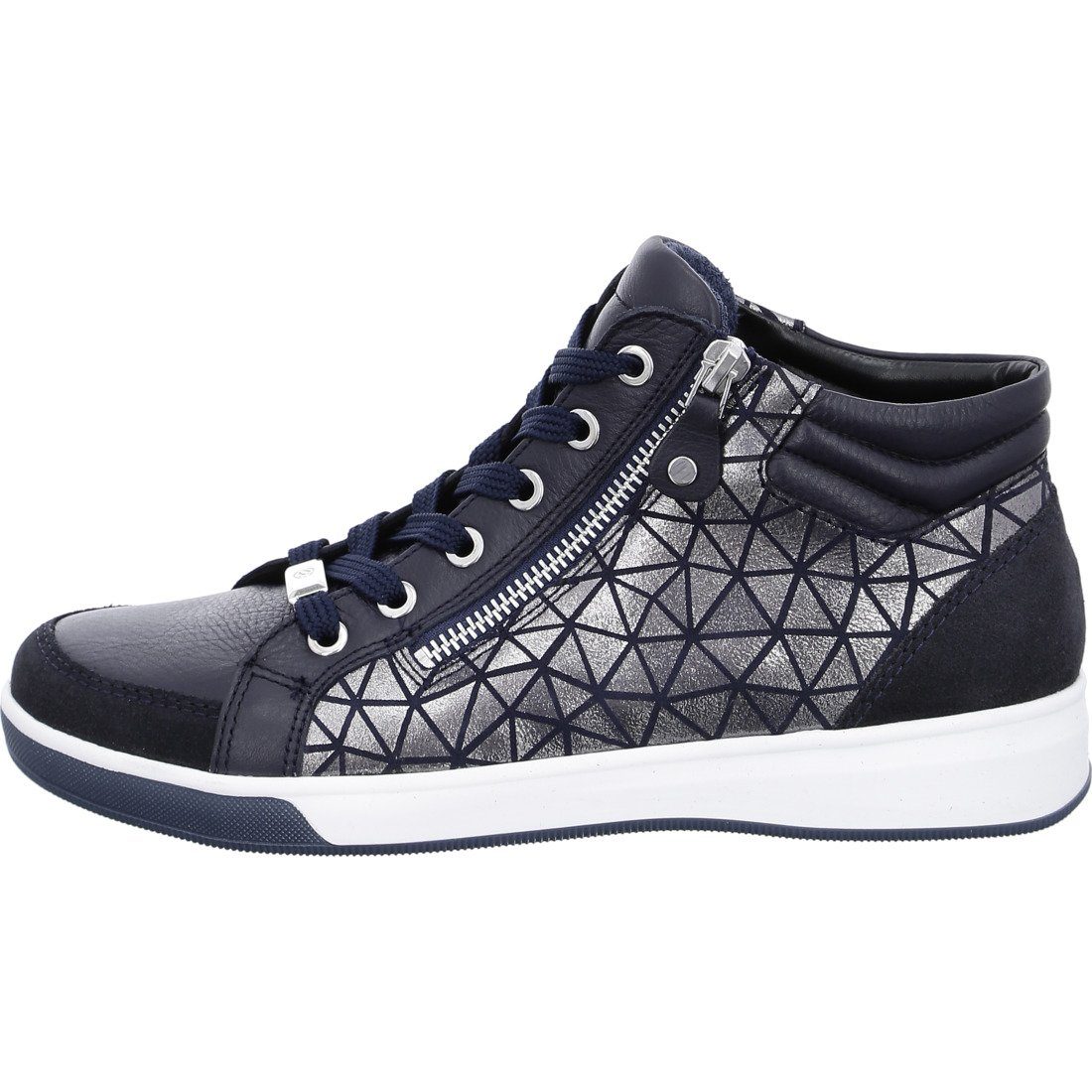 Rom Sneaker 051069 - Sneaker Glattleder Ara Ara Damen Schuhe, blau