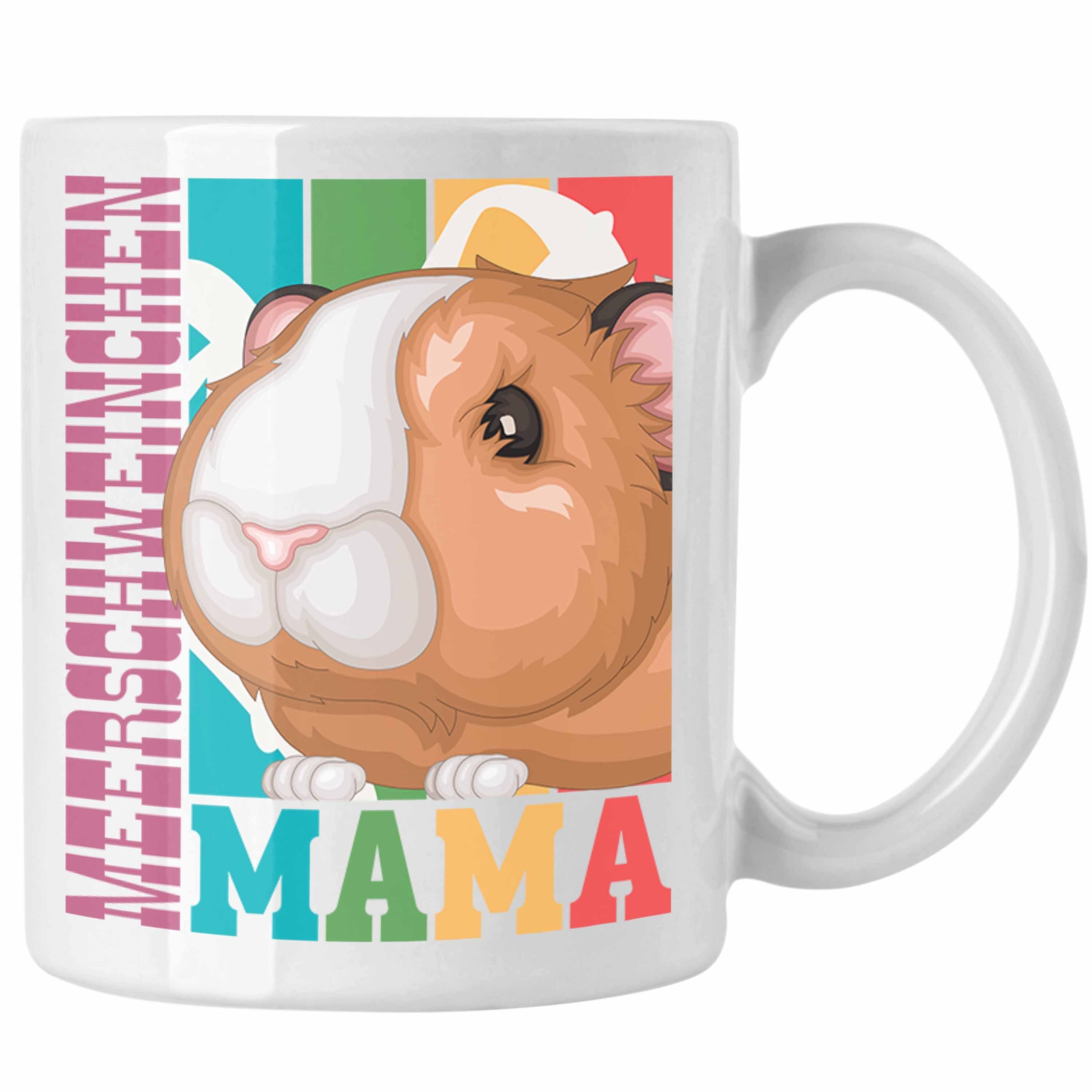 Trendation Tasse Trendation - Meerschweinchen Mama Tasse Geschenk für Hasen Besitzerin Weiss