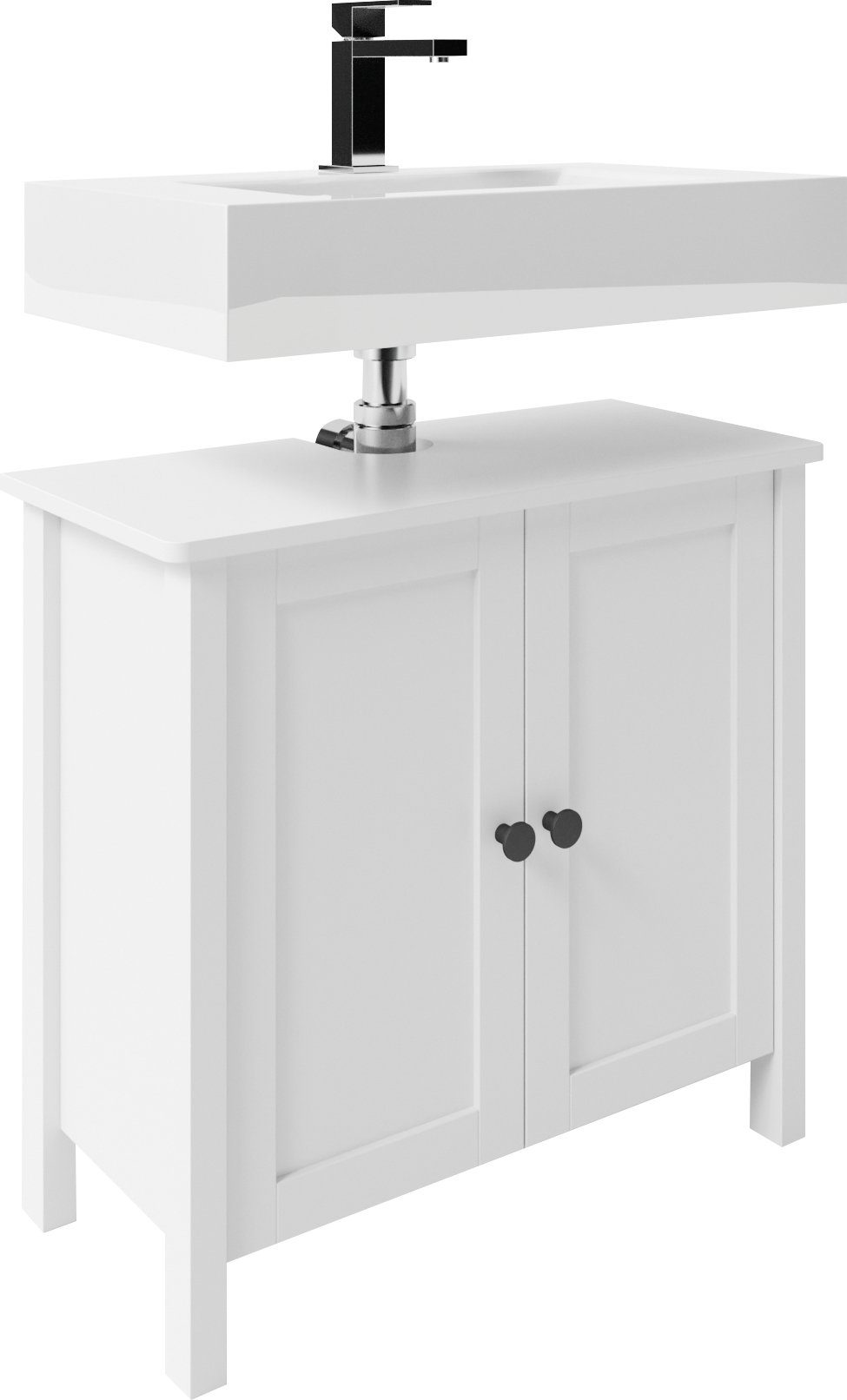 welltime Waschbeckenunterschrank SYLT Badmöbel, Breite 65cm