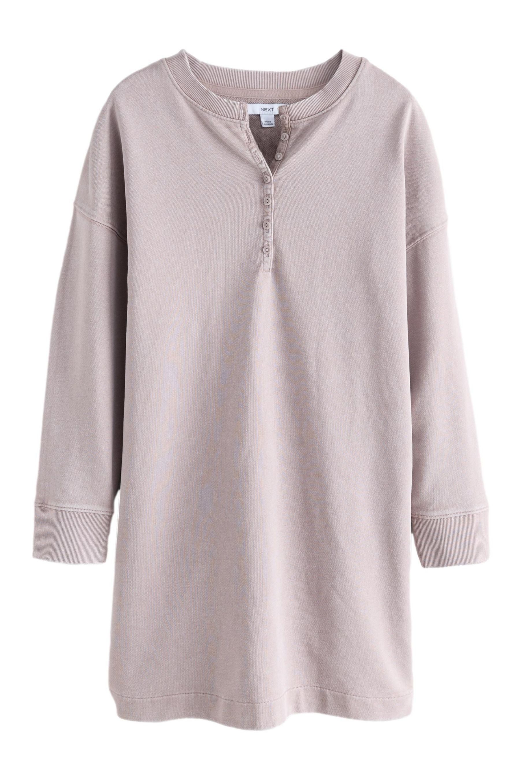 Next Jerseykleid Langarm-Kleid in Washed-Optik mit günstig online kaufen