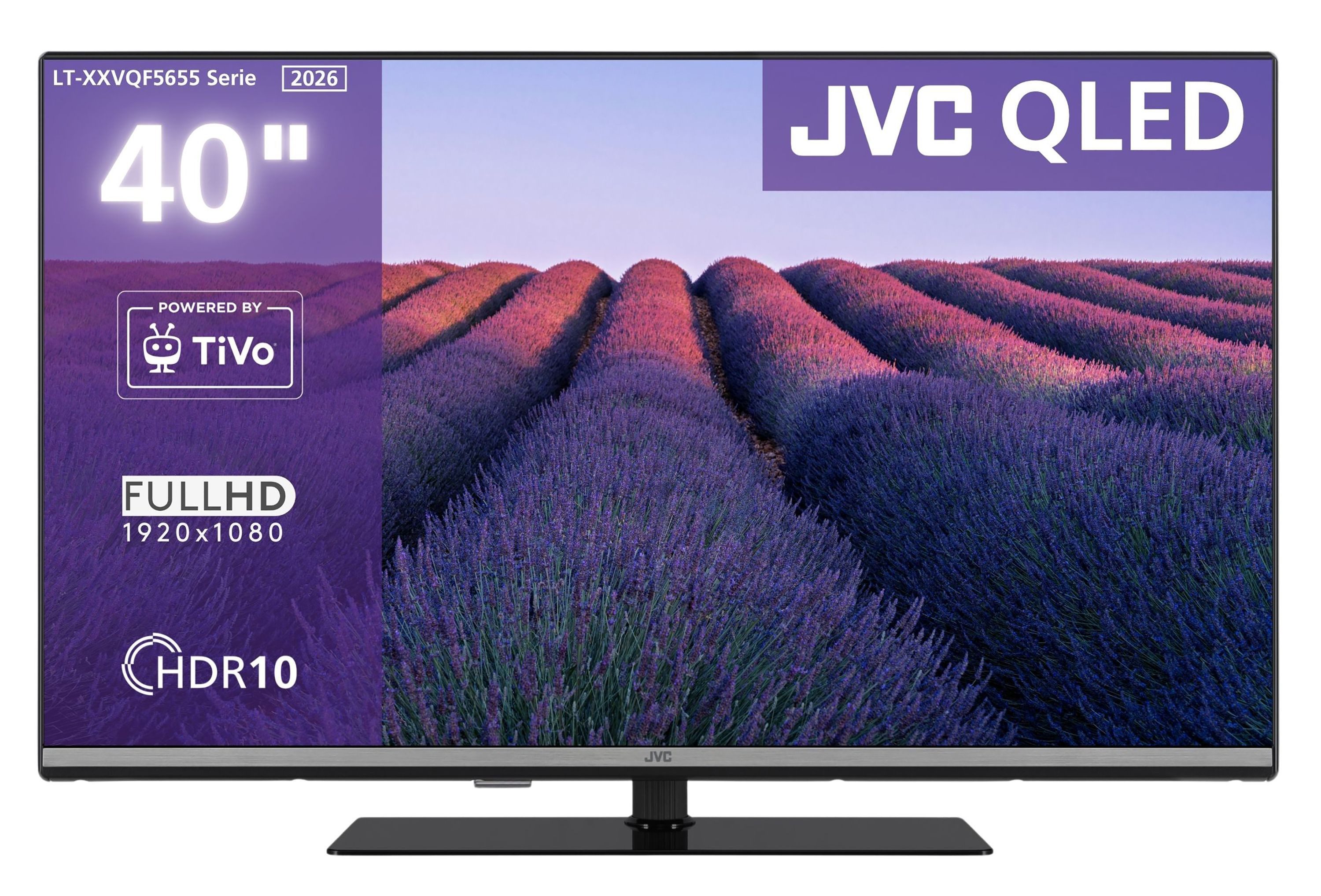JVC LT-40VQF5655 QLED-Fernseher (100 cm/40 Zoll, Full HD, Smart TV powered by TiVo, Smart TV powered by TiVo, HDR, Triple-Tuner)
