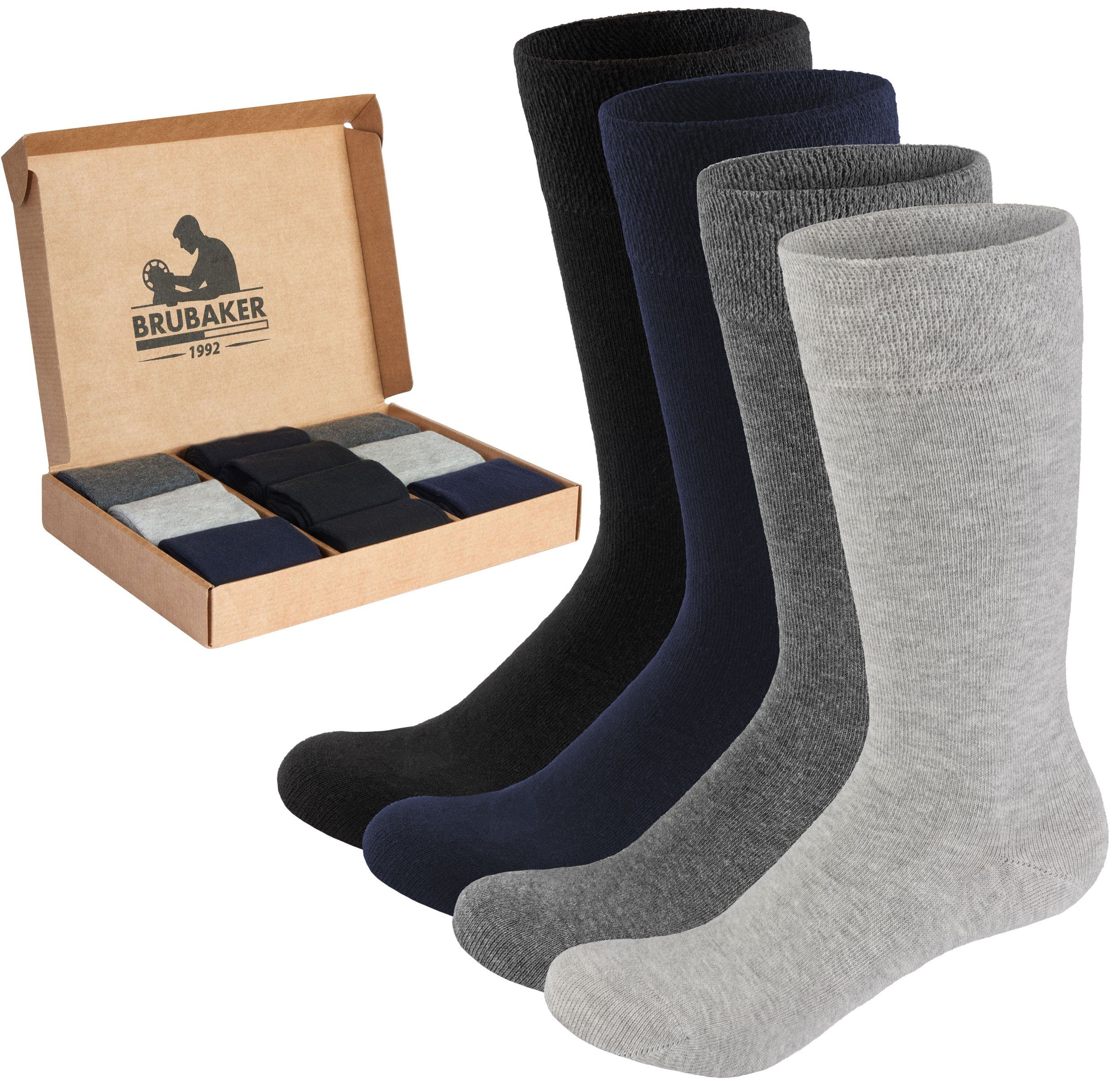 BRUBAKER Businesssocken Herrensocken in Geschenkbox - Komfort & Business He günstig online kaufen