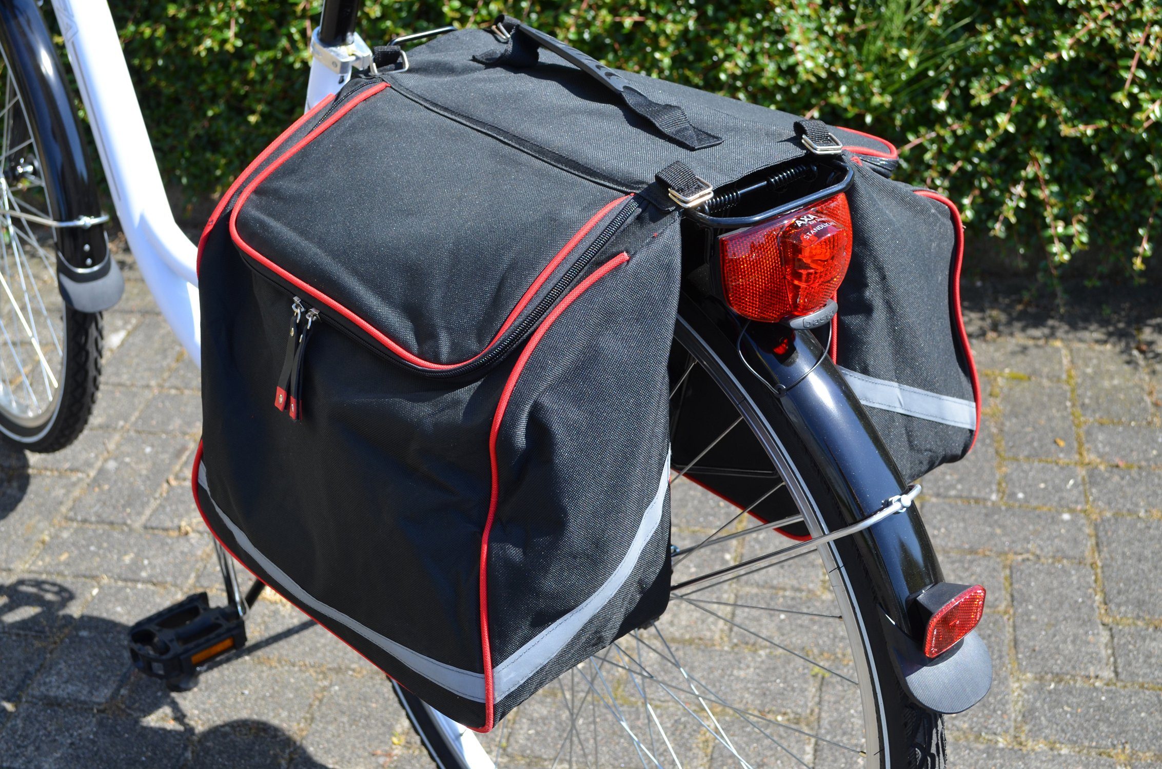 BigDean Fahrradtasche Doppel Satteltasche Gepäckträger Tasche wetterfest