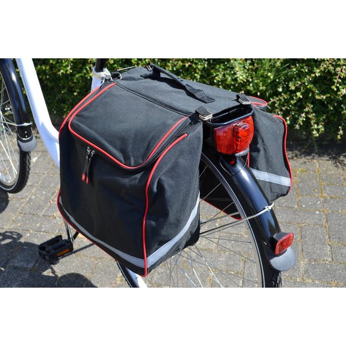 BigDean Fahrradtasche Doppel Satteltasche Gepäckträger Tasche wetterfest