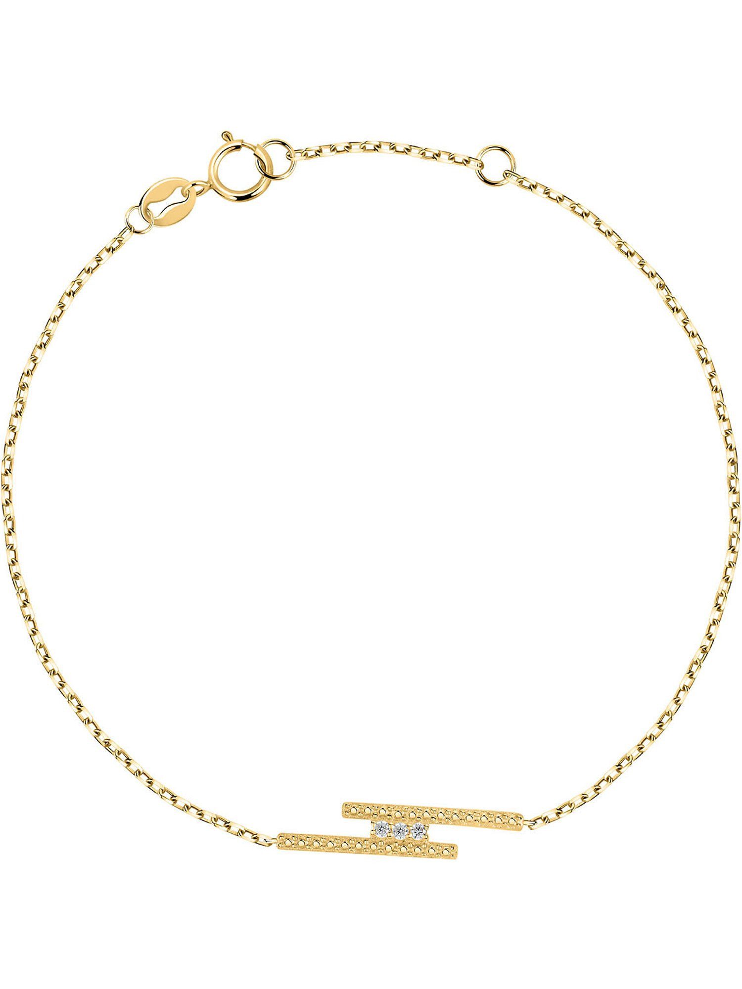 CHRIST Armband CHRIST Damen-Armband 375er Gelbgold Diamant