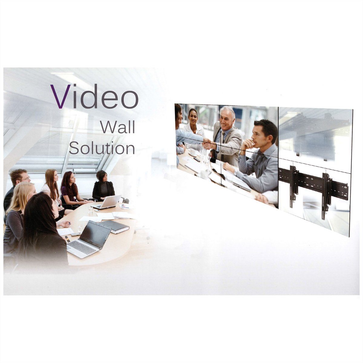 ROLINE Video-Wand-Lösung für Screen Digital Signage Halterung) (Dual TV-Wandhalterung