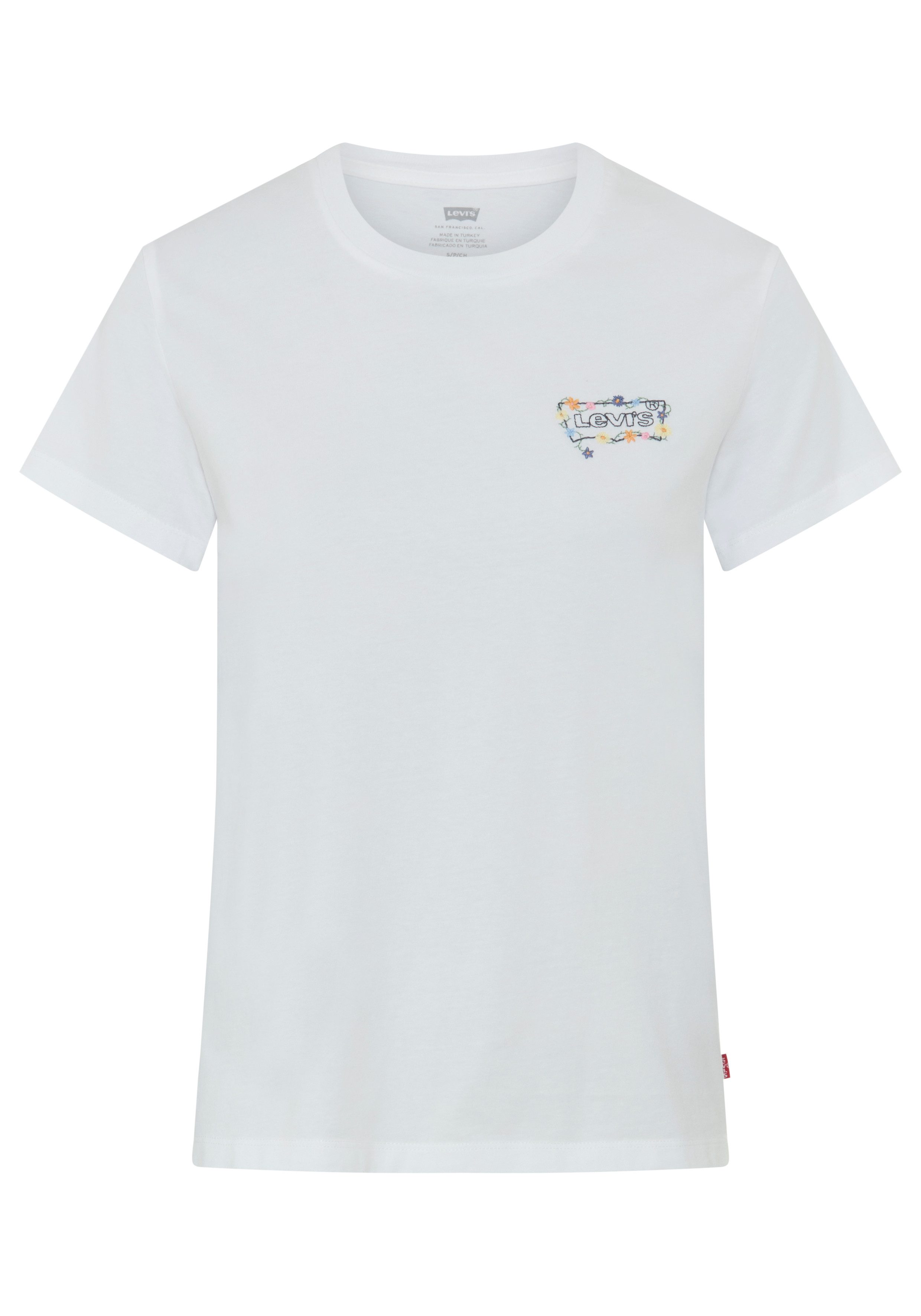 LSE THE PERFECT TEE LSE_BW MINI FLOWERS BRIGHT WHITE