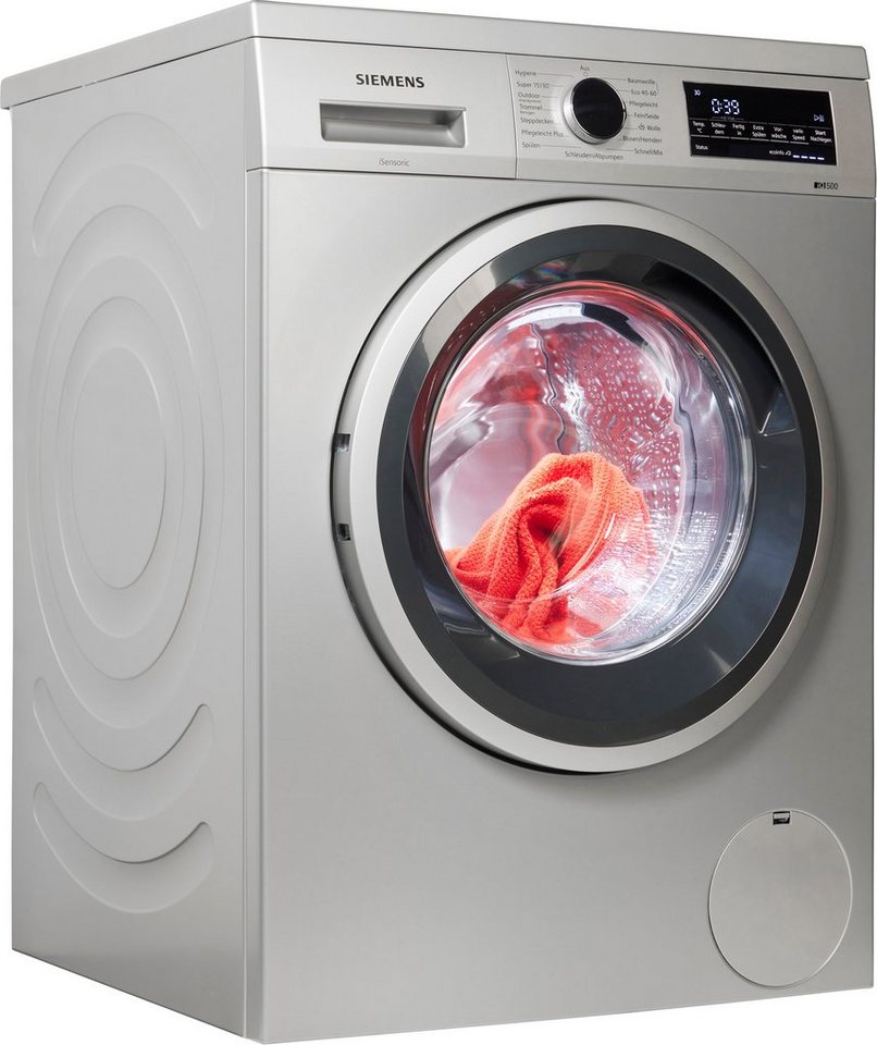 SIEMENS Waschmaschine WU14UTS9, 9 kg, 1400 U/min, Beste  Energie-Effizienzklasse A - unsere energieeffizienteste