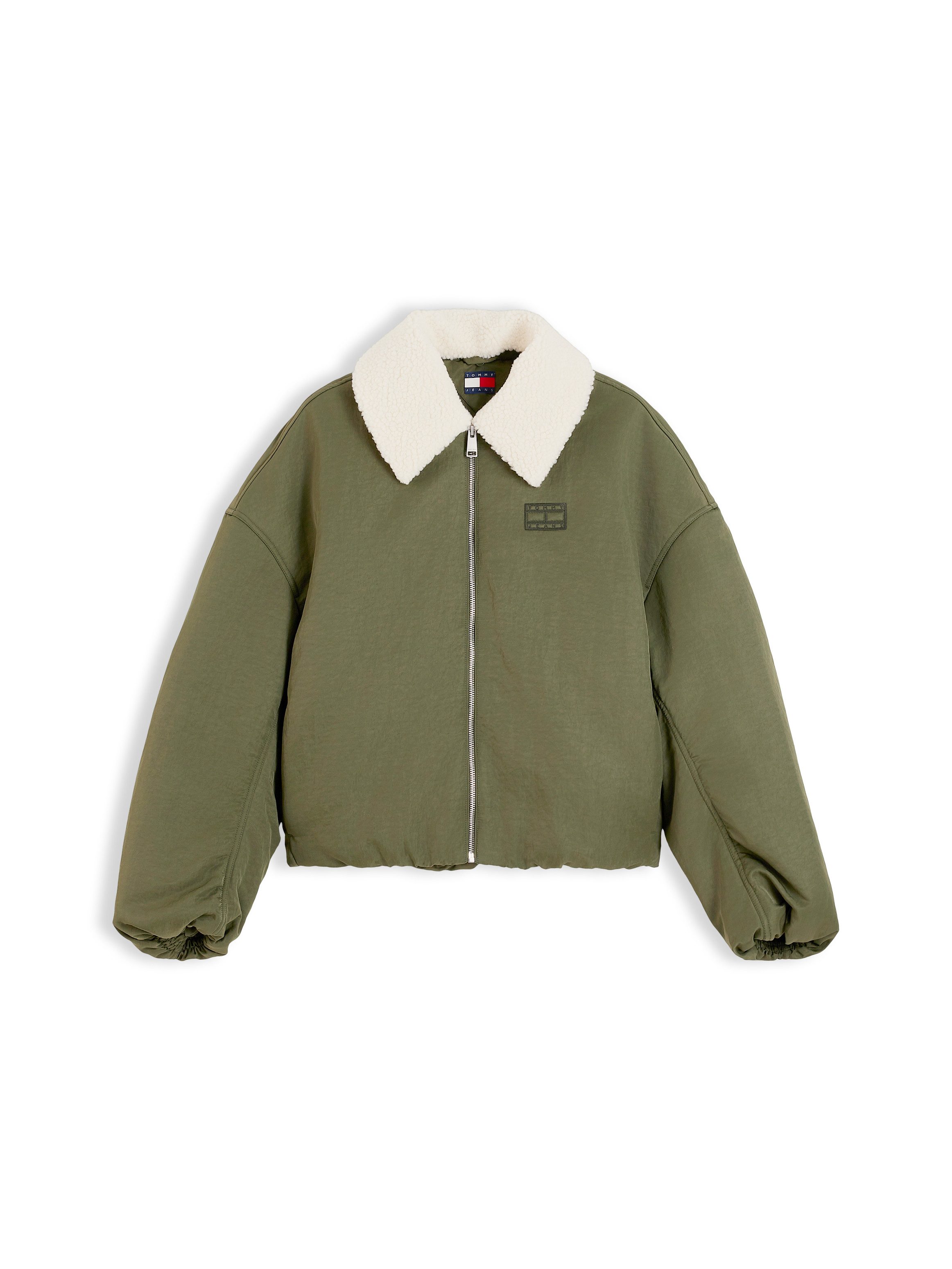 Tommy Jeans Bomberjacke TJW FUR COLLAR UTILITY BOMBER Kunstfaser, mit Fellimitat