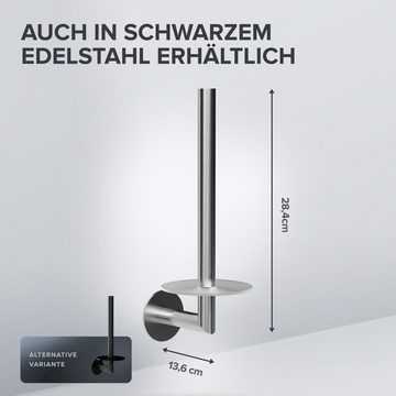 ovimar Toiletten-Ersatzrollenhalter Hesselo (1-St), aus Edelstahl in Silber zur Zum Kleben
