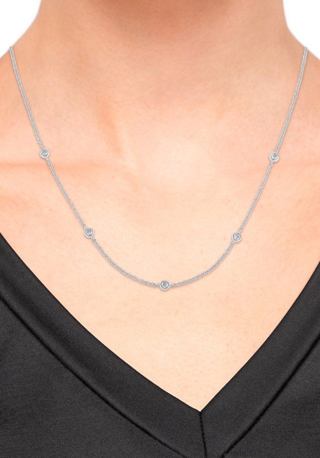 s.Oliver Kette ohne Anhänger, mit Zirkonia (synth)