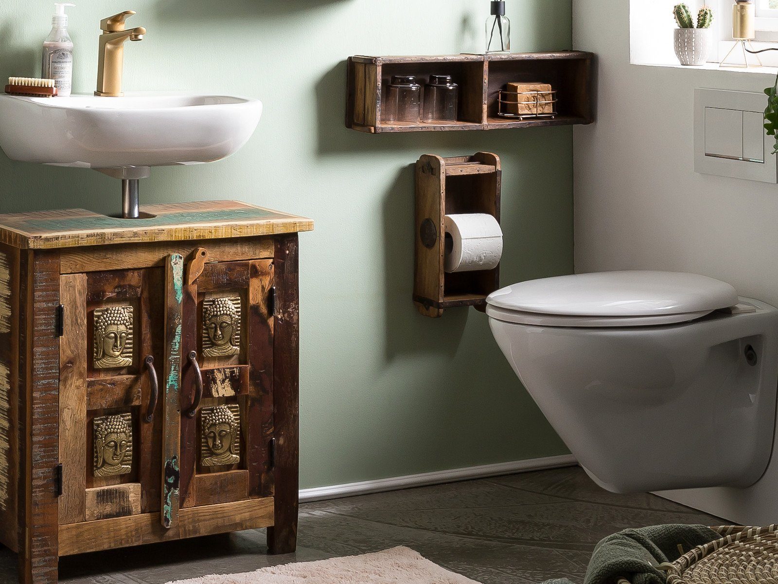 massivum Wanddekoobjekt Dekokiste Ziegelform 2er (1 St) günstig online kaufen