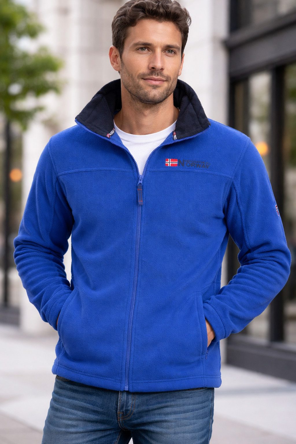 Geographical Norway Fleecejacke Herren Übergangsjacke Polar Fleece Jacke Sw günstig online kaufen