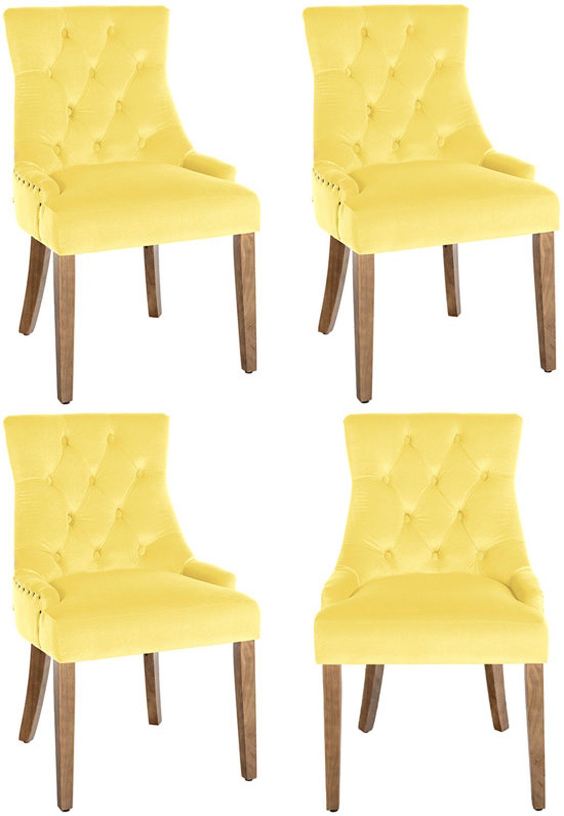 CLP Esszimmerstuhl Aberdeen Samt (4er Set), günstig online kaufen