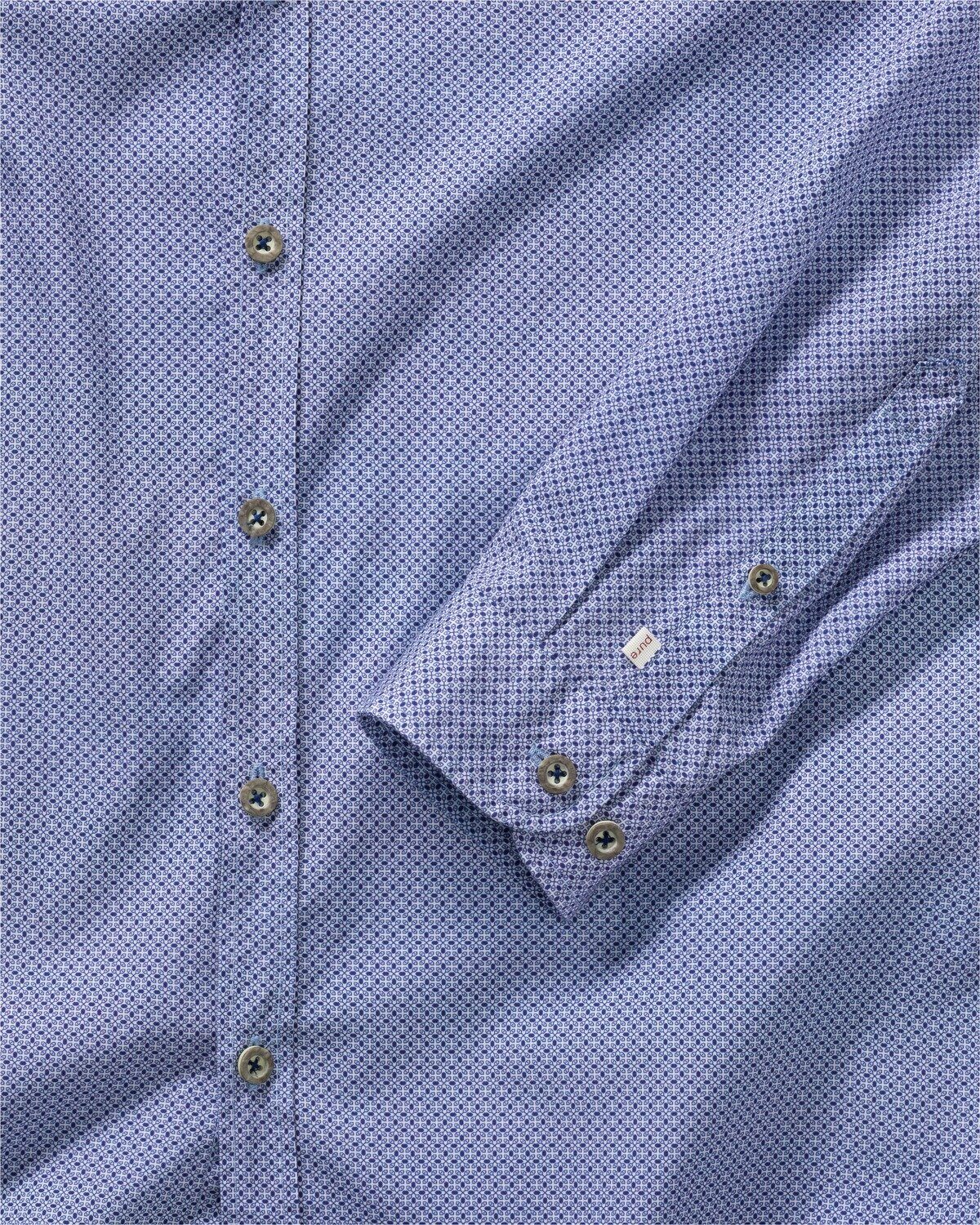 Allover-Druck Trachtenhemd Pure mit Langarm-Hemd