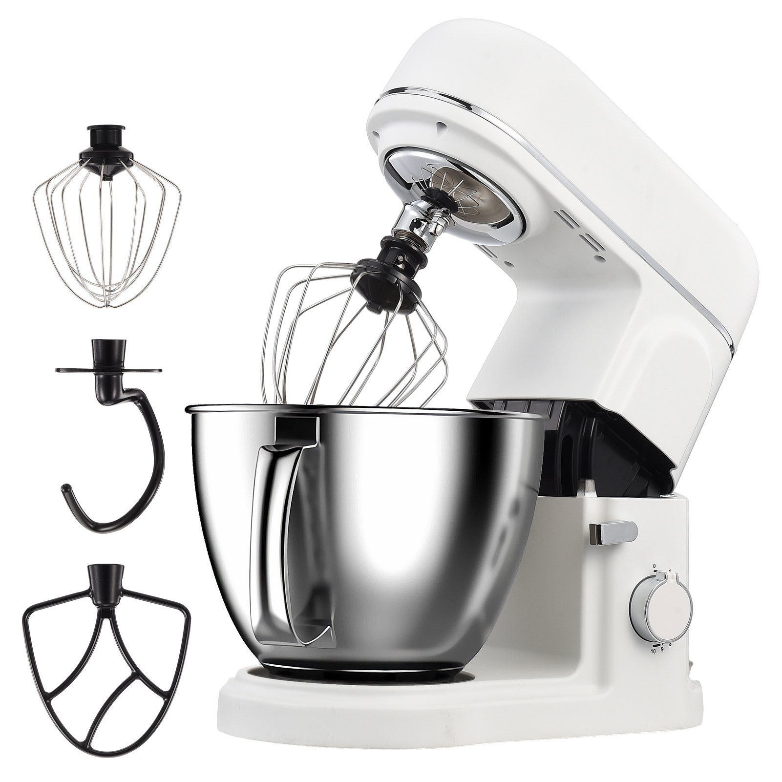 Mixer Kochfunktion Küchenmaschine weiß Multifunktional Kleine Maschine FUROKOY mit Haushaltsgeräte Küchenmaschine
