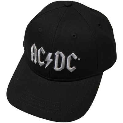 AC/DC Baseball Cap Silver Logo Schriftzug Bestickt