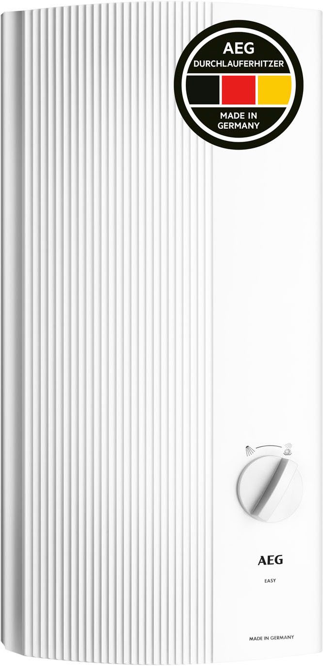 AEG Haustechnik Komfort-Durchlauferhitzer DDLE EASY, elektronisch, min. 35 °C, 18 kW, einfache Temperaturwahl durch 2 Festtemperaturen 42°C und 55°C