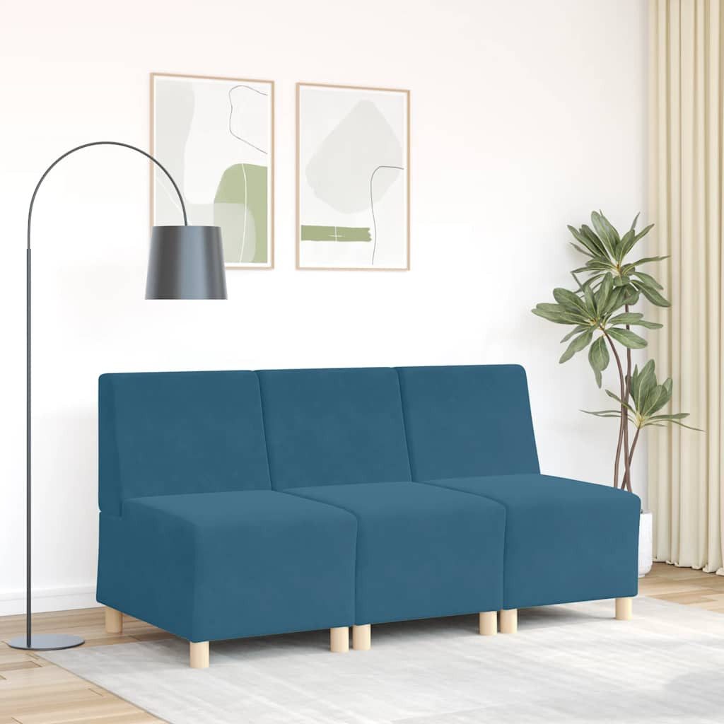 vidaXL Sofa Sofa-Stuhl ohne Armlehnen Blau günstig online kaufen