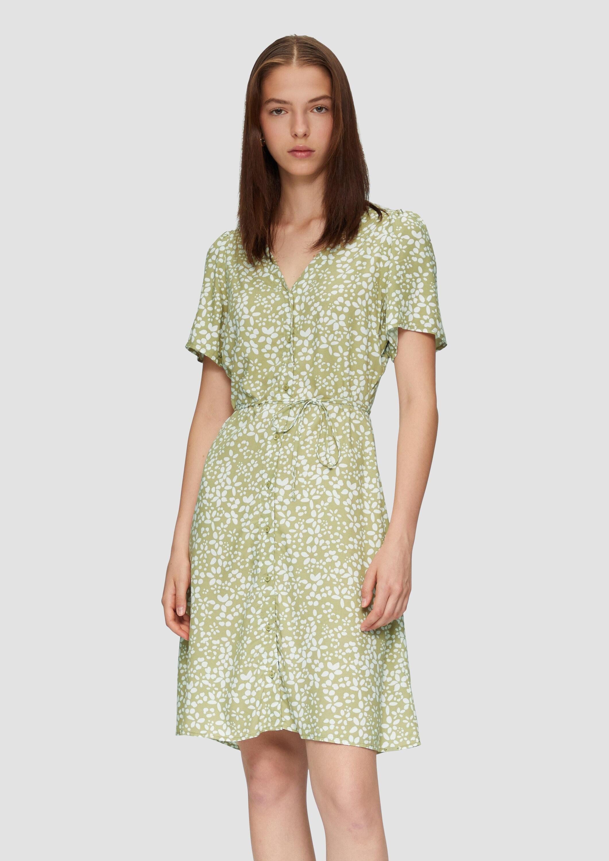 QS Minikleid Kleid Luftiges Viskosekleid mit günstig online kaufen