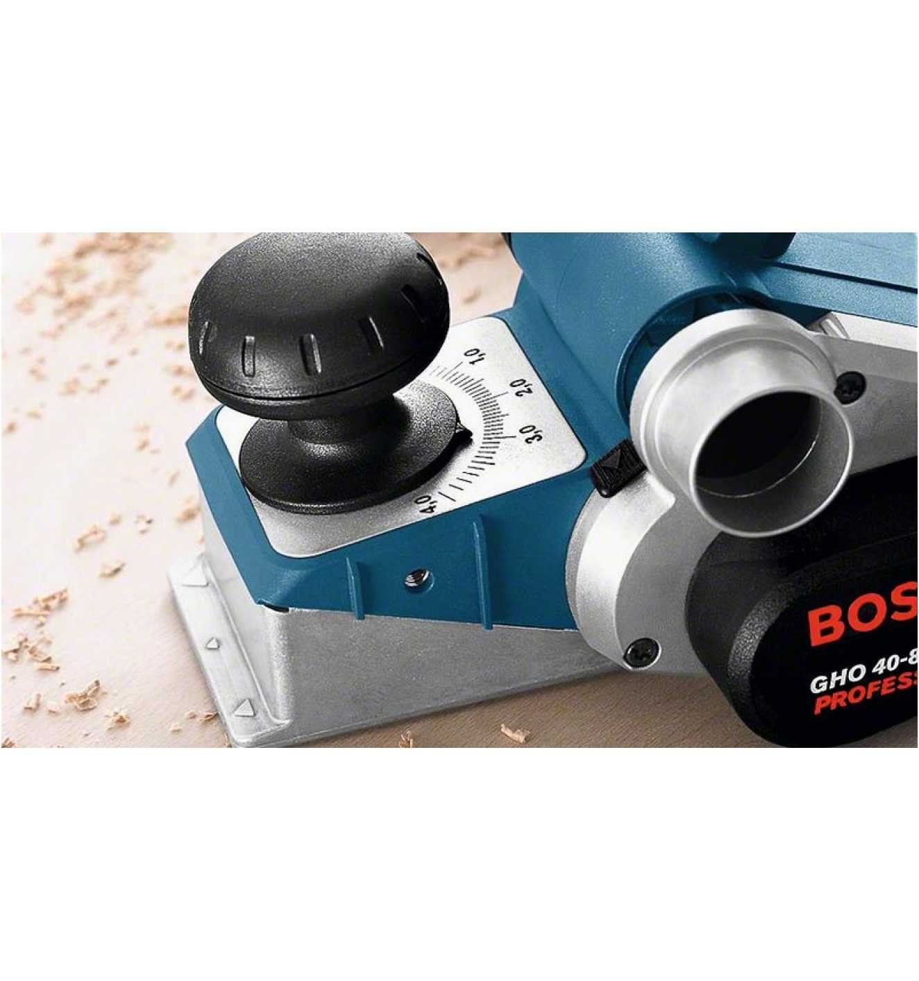 Bosch 82,00 mit Staubbeutel C, 40-82 Elektrohobel Hobelbreite: in L-BOXX GHO und Professional mm,