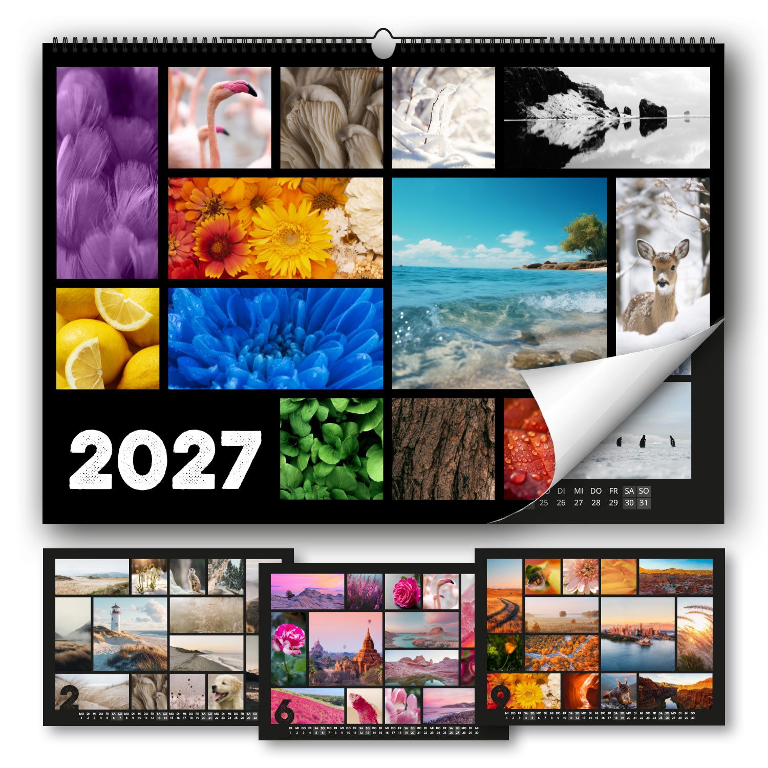 Timr Naturkalender Timr XL Bildkalender 2027 - Wandkalender DIN A2 Quer 250 g/qm I tr404