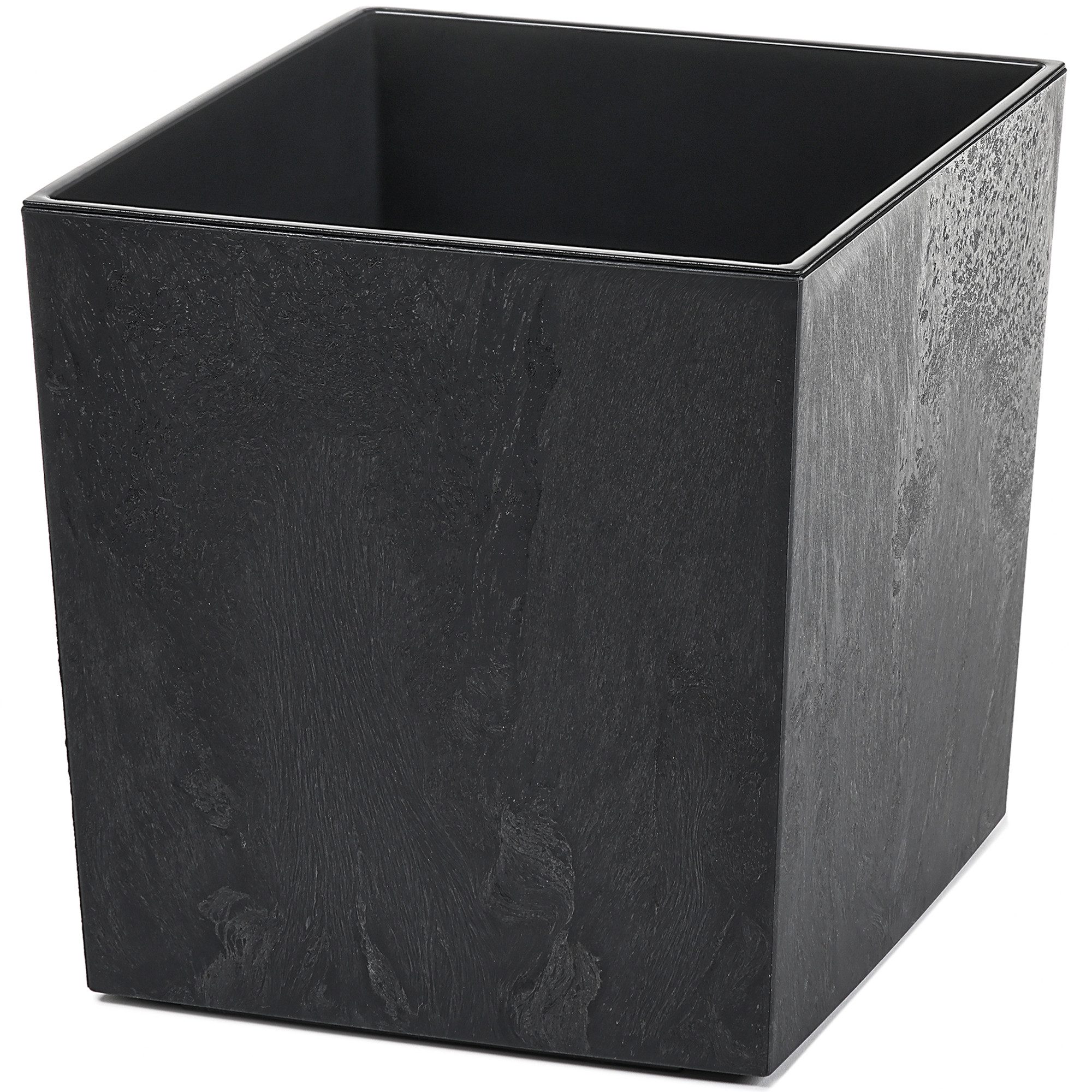 KONZEPT Pflanzkübel Blumenkübel mit Einsatz, XL 40x40x40 cm – UV-beständig & wetterfest, recyceltem Kunststoff, Beton-Optik für Garten, Balkon & Terrasse