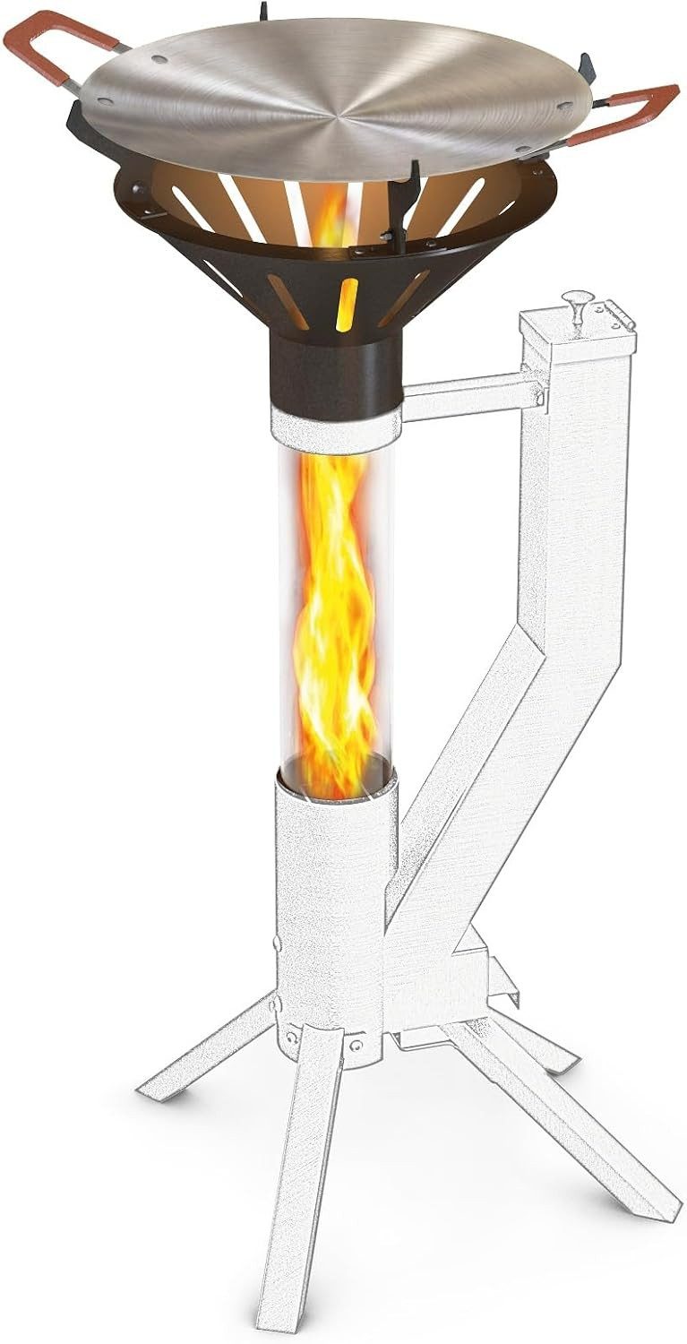Gardenflare Grillplatte Feuerrohr Grillaufsatz (1-St)