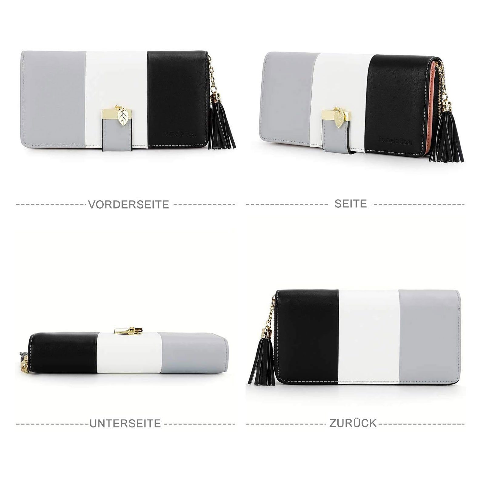 REDOM Geldbörse Damen Portemonnaie Kunstleder Portmonee RFID Schutz Geldbeu günstig online kaufen