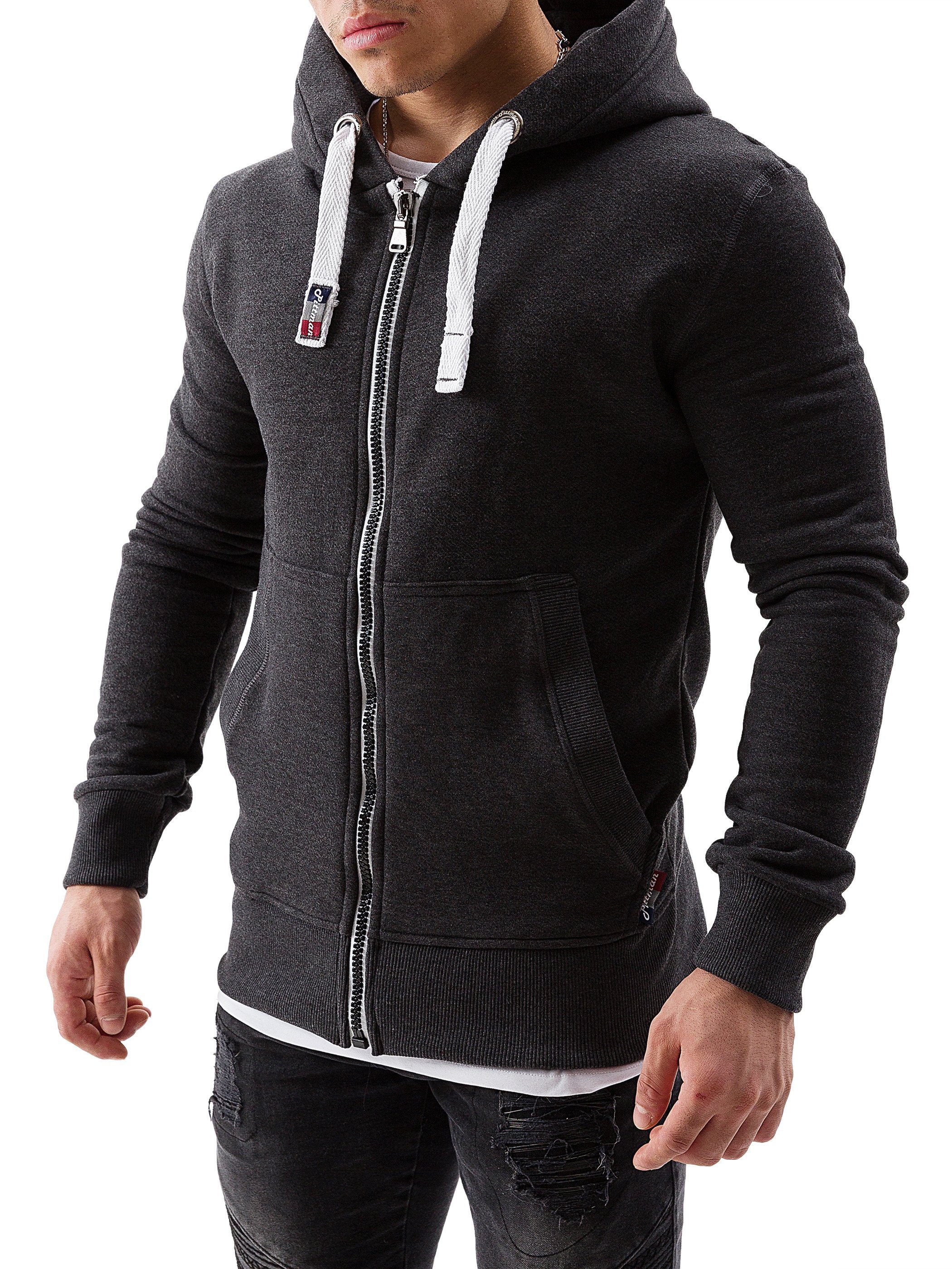 Grau Kapuzensweatjacke phantom 194205) Pittman