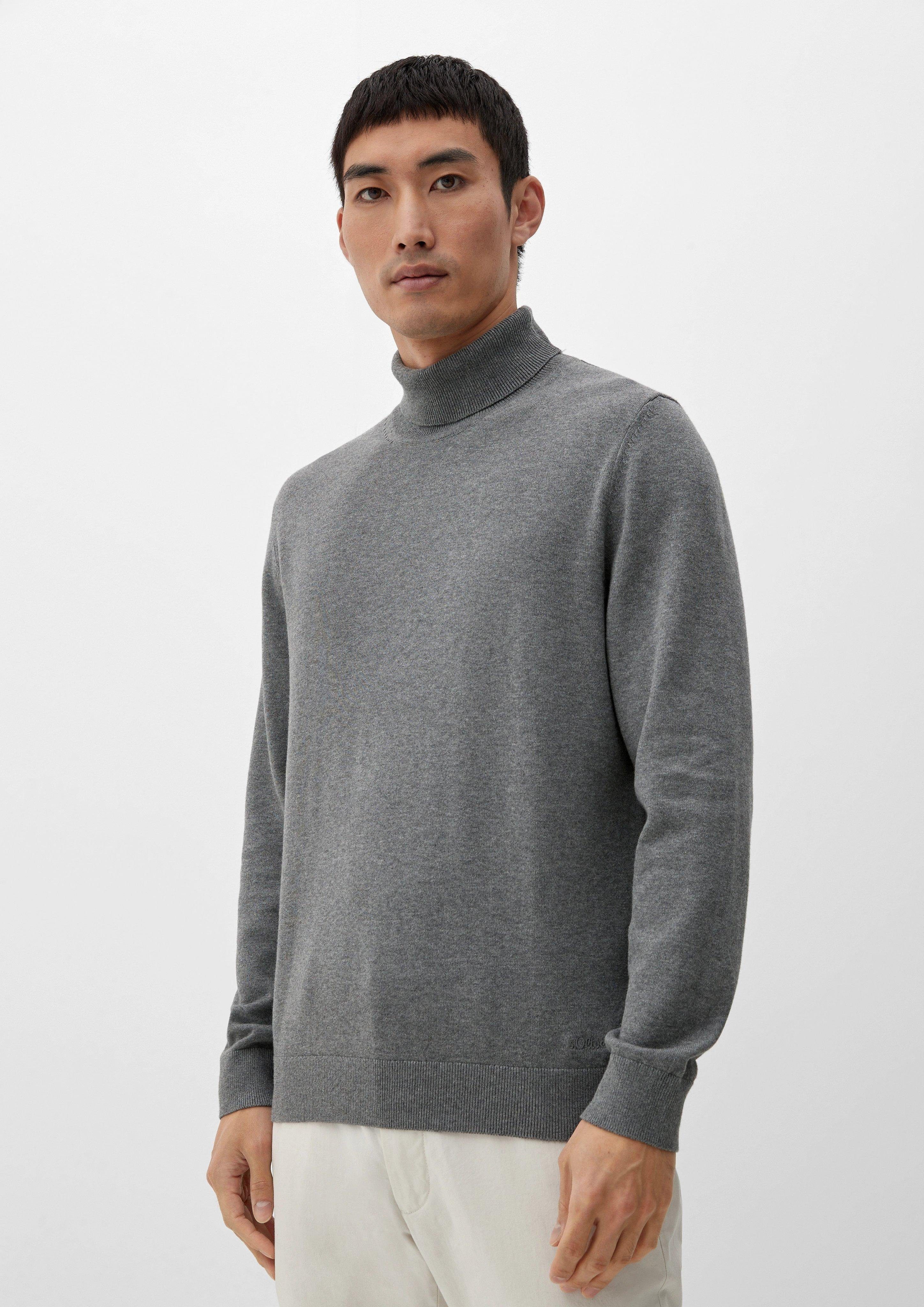 Strickpullover Pullover mit Rollkragen