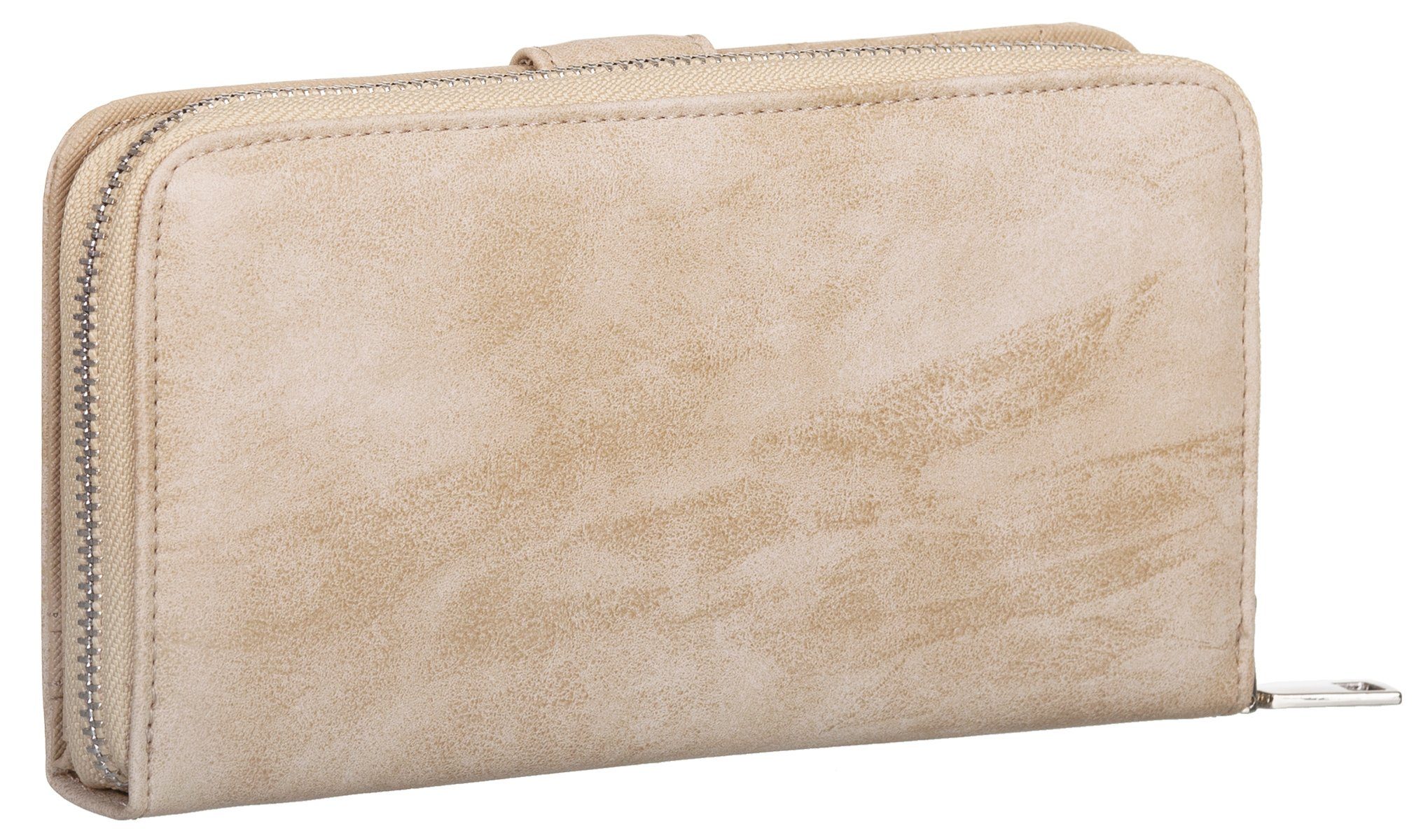 Jennifer Jones Geldbörse, Damen Geldbörse klappbar mit Reißverschluss Porte günstig online kaufen