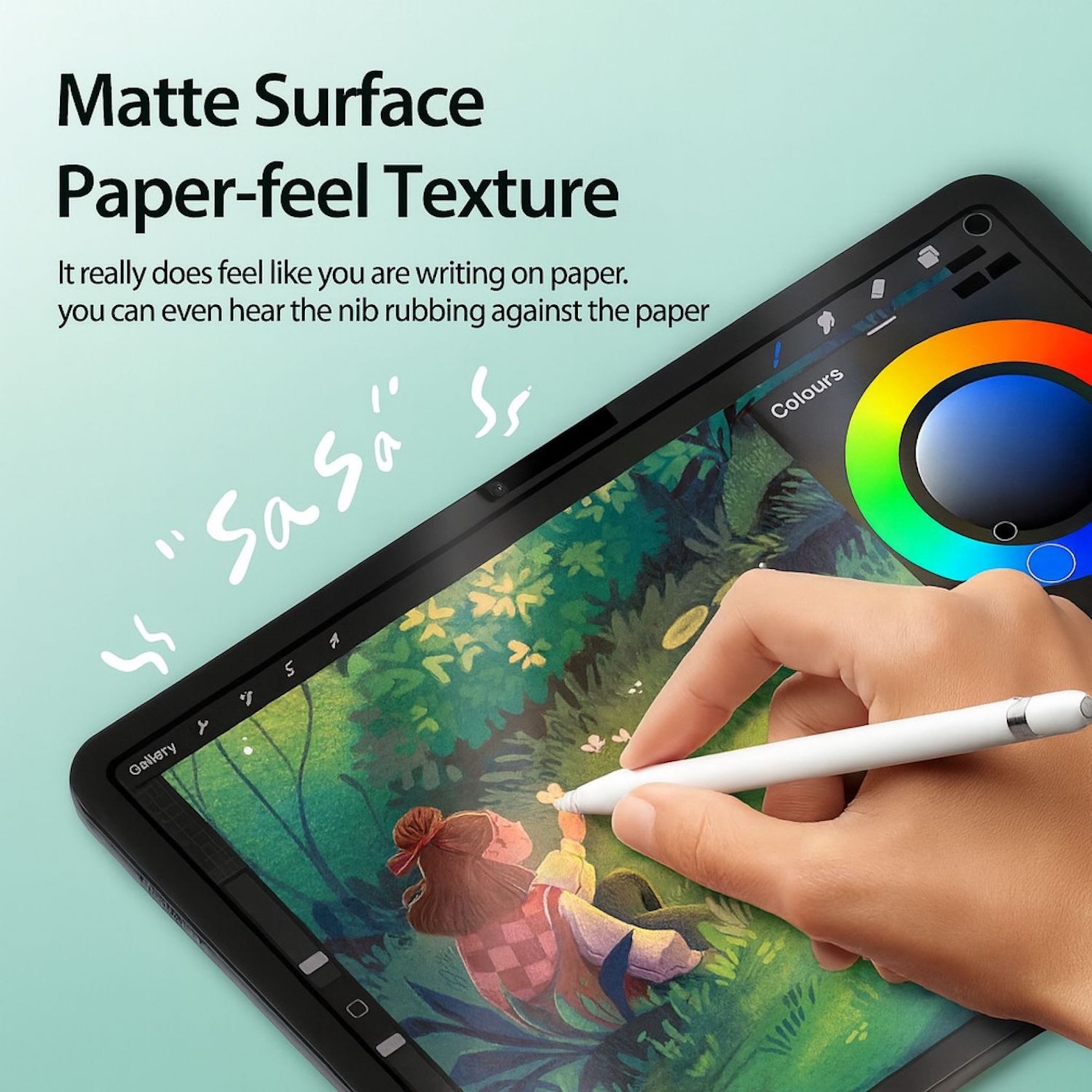 Wigento Displayschutzfolie Für Xiaomi Redmi Pad Pro 2 / Pro 12.1 Zoll Abnehmbare PaperFeel Folie für Xiaomi Redmi Pad Pro 2 / Pro 12.1 Zoll, Papierähnliche Ober – Bild 5 von 5