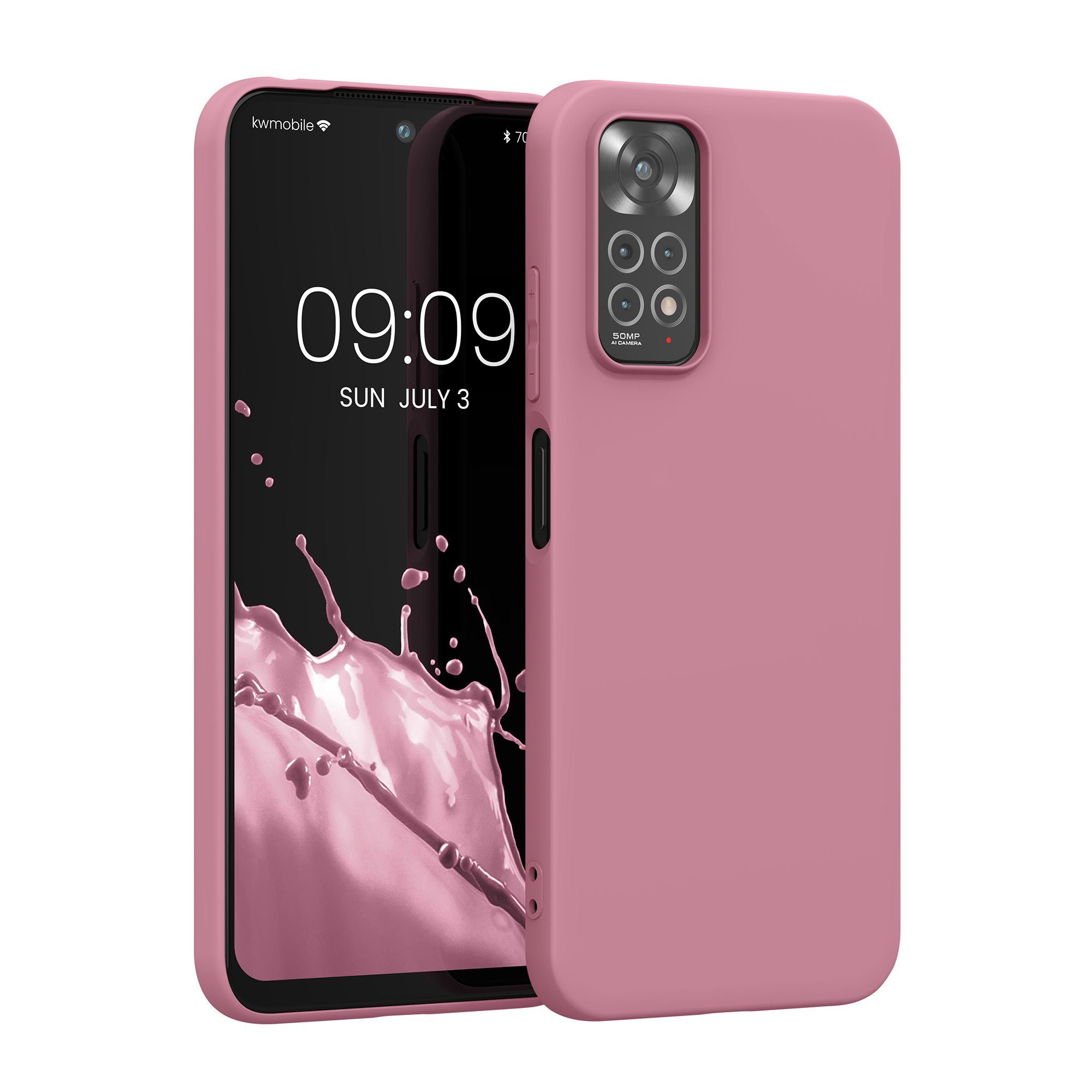kwmobile Handyhülle Hülle für Xiaomi Redmi Note 11 / Note 11S, Hülle Silikon - Soft Handyhülle - Handy Case Cover