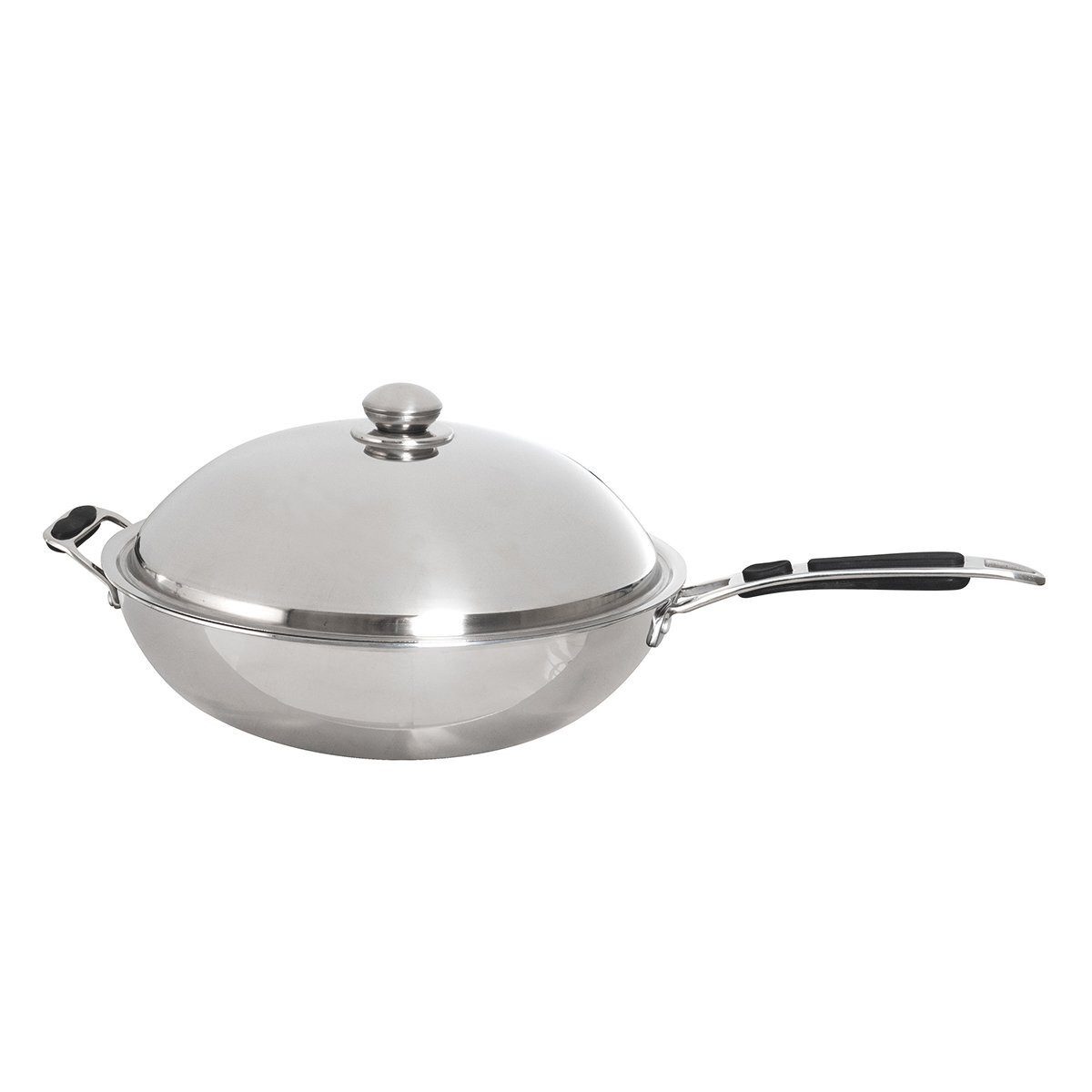 GastroHero Bratpfanne Wokpfanne aus Edelstahl - Ø 36 cm - Gastronomie - Pfanne