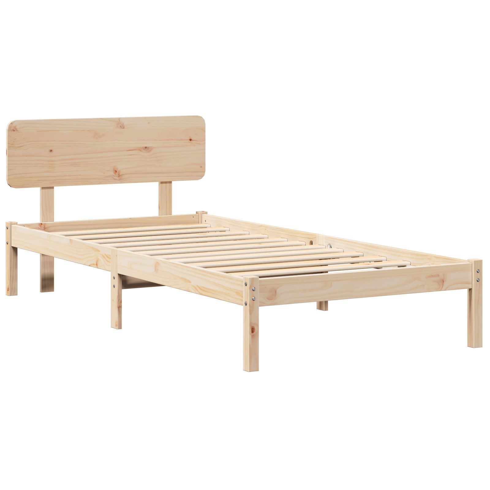 vidaXL Bett Bettgestell mit Kopfstütze 75x190 günstig online kaufen