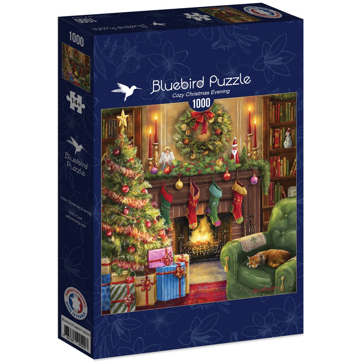 Bluebird Puzzle Puzzle Cozy Christmas Evening, Puzzleteile günstig online kaufen