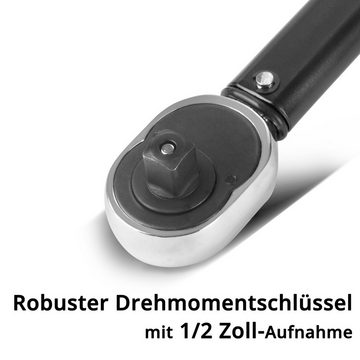 STAHLWERK Drehmomentschlüssel Drehmomentschlüssel TW-210 ST, 28-210 Nm 1/2“ Zoll Umschaltknarre, Ratschenschlüssel, Ratsche