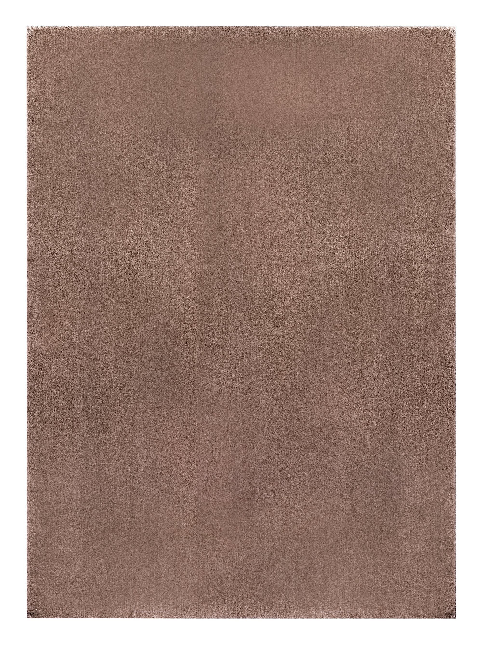 Teppich Akor Kollektion, TEPPIA, Höhe: 8 mm, Teppia Teppich Waschbar Rutschfest Küchenteppich Einfarbig Braun