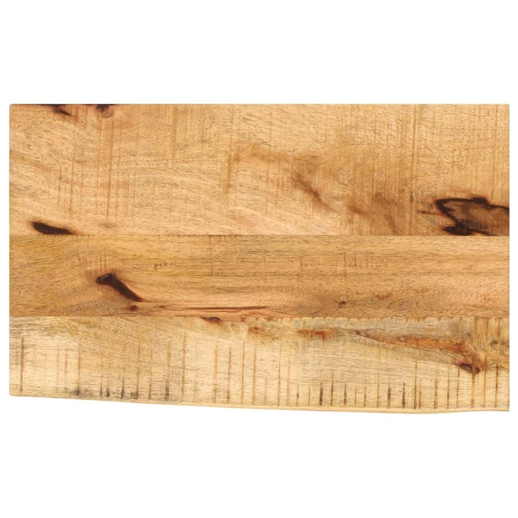 vidaXL Tischplatte Tischplatte 40x20x3,8 cm Baumkante Massivholz Raues holz (1 St)