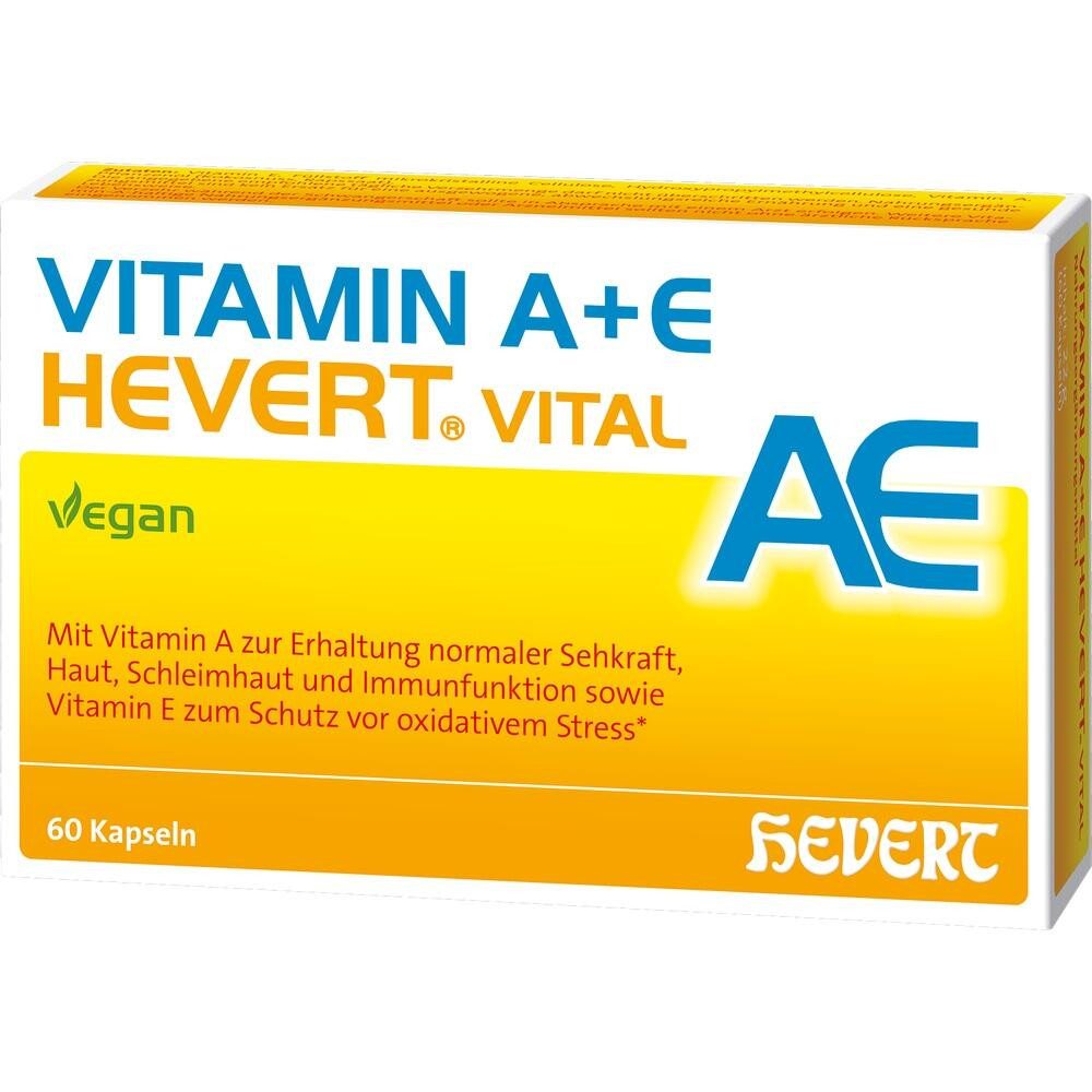 Hevert Arzneimittel VITAMIN A+E Hevert Vital Kapseln Kapseln, 60 St.
