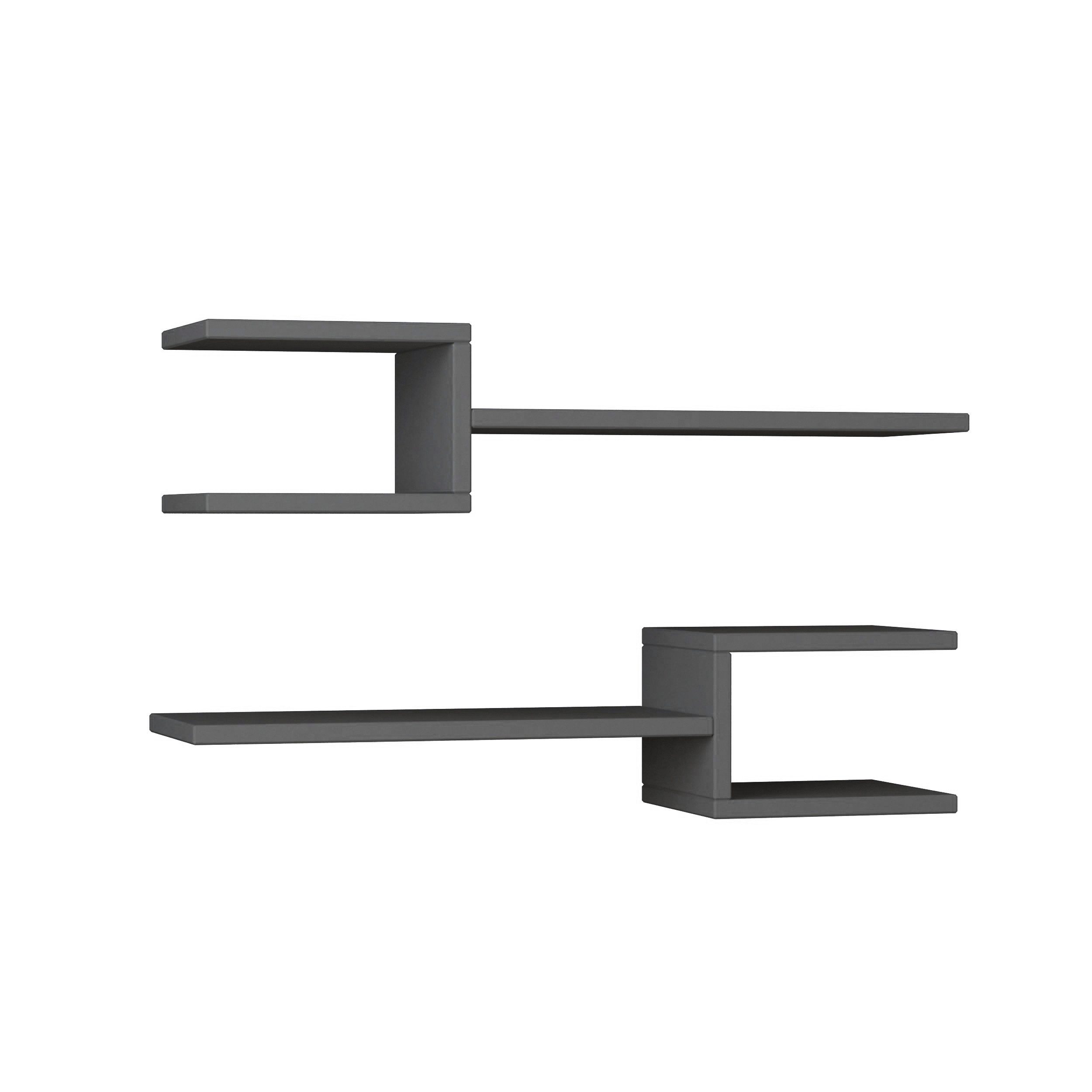 Decortie Bücherregal Fork, Modernes Schwimmendes Regal günstig online kaufen