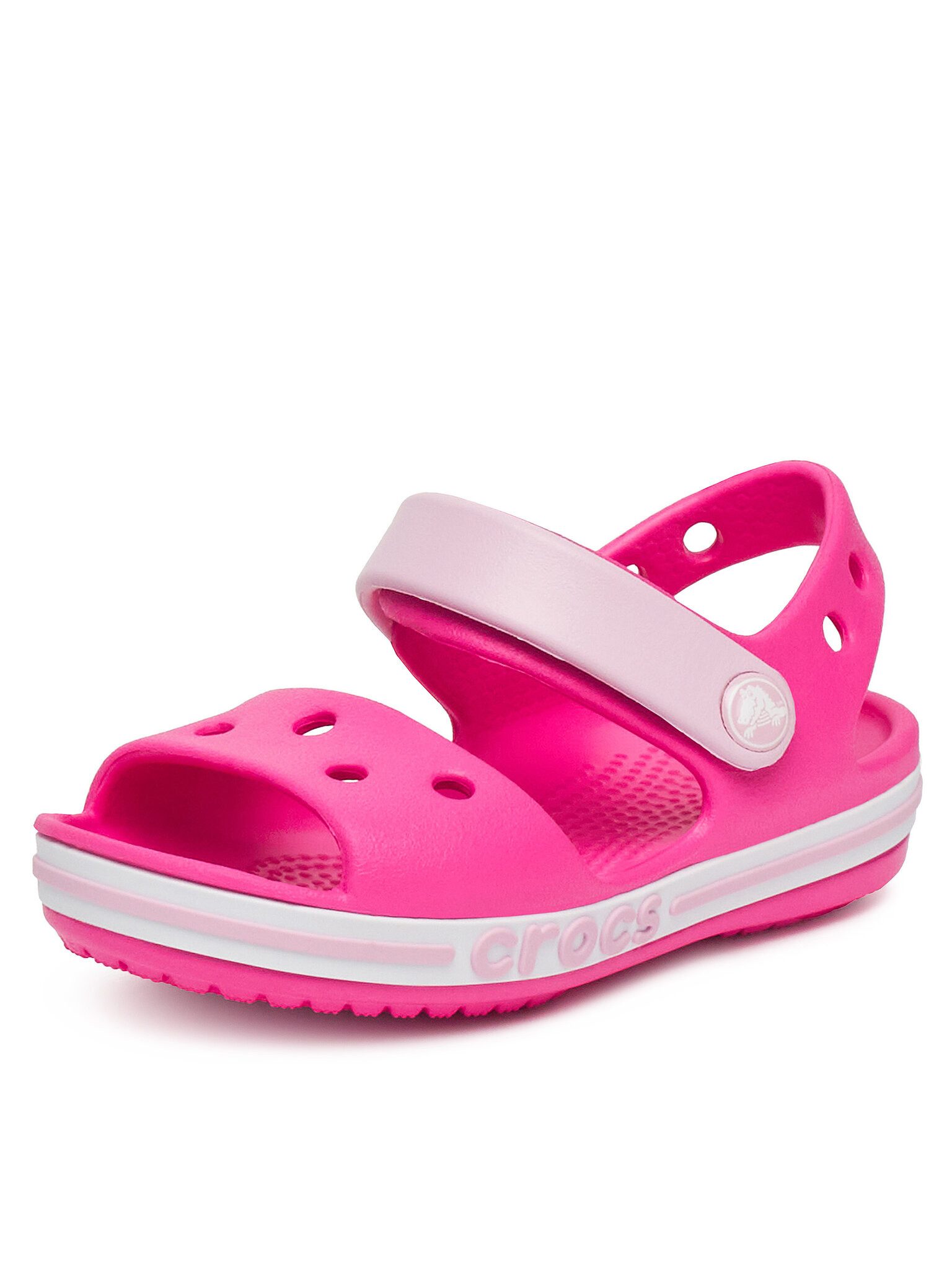 Crocs Crocs Mädchen Sandalen Crocs-BAYABAND SANDAL T 211055-6QQ Rosa Rosa Sandale