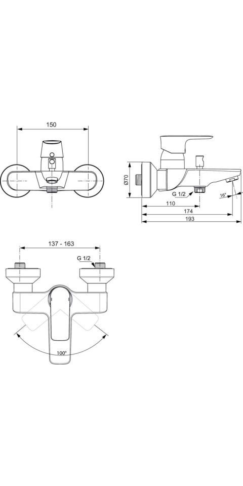 Ideal Standard Wannenarmatur