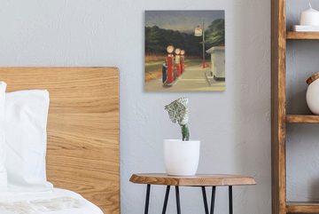 OneMillionCanvasses® Leinwandbild Benzin - Edward Hopper, (1 St), Leinwand Bilder für Wohnzimmer Schlafzimmer