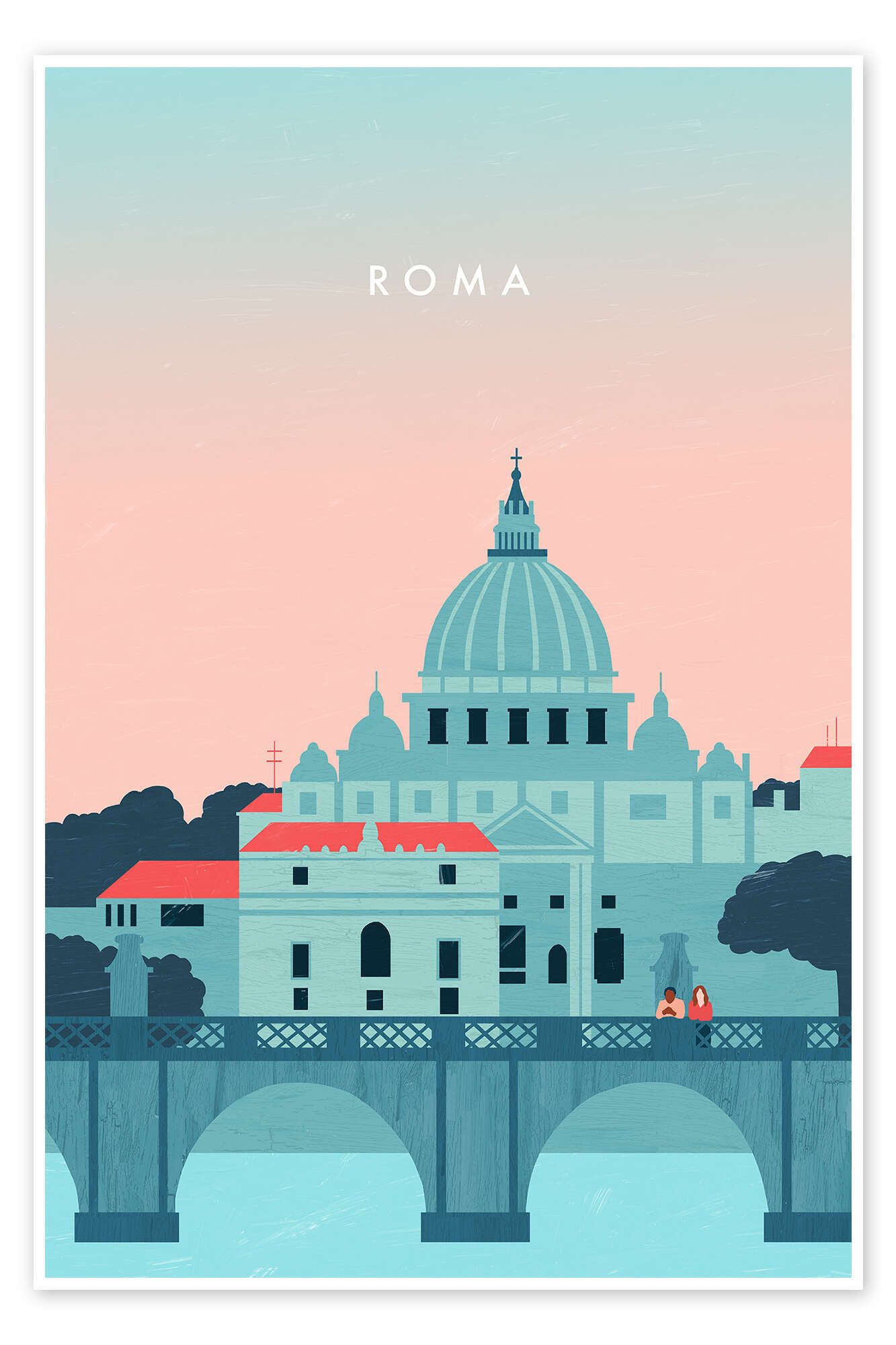 Posterlounge Wandbild Roma, Katinka Reinke, erhältlich als Poster, Leinwandbild, Wandsticker oder Acrylglasbild